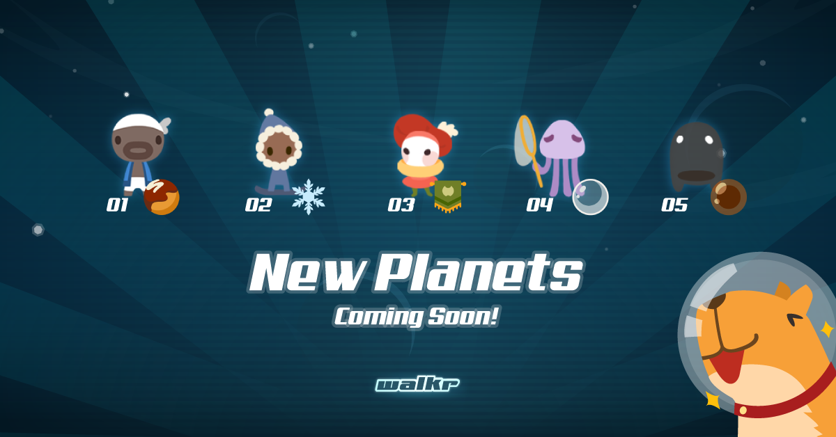 《Walkr》在最新的4.5版中，推出五顆全新的夏日星球。（四合願提供）