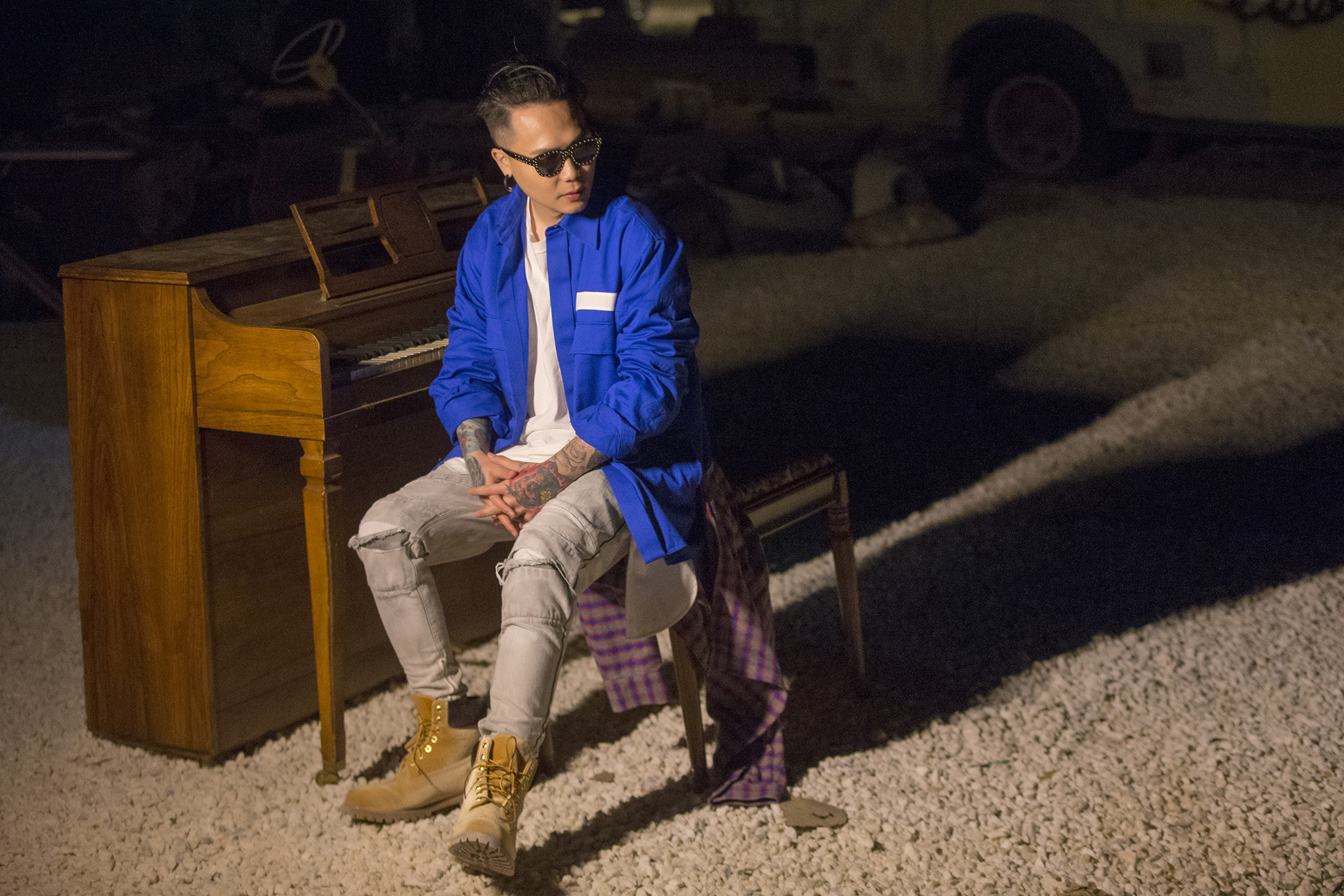 蕭秉治新歌〈我好想好想你〉MV前往洛杉磯取景，也是他之前休息放空的城市。（相信音樂提供）