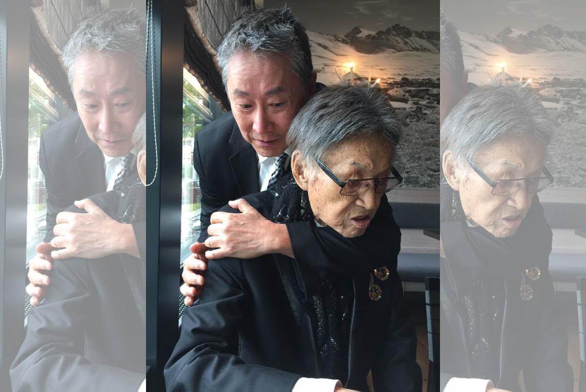 李恕權到瑞士陪傅達仁(右)走完最後一程。(翻攝自傅達仁追憶臉書)
