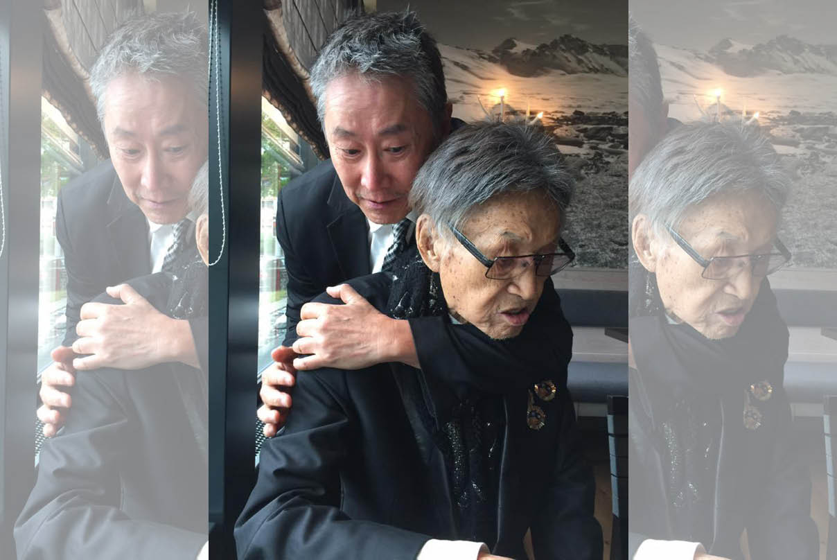 李恕權到瑞士陪傅達仁（右）走完最後一程。（翻攝自傅達仁追憶臉書）