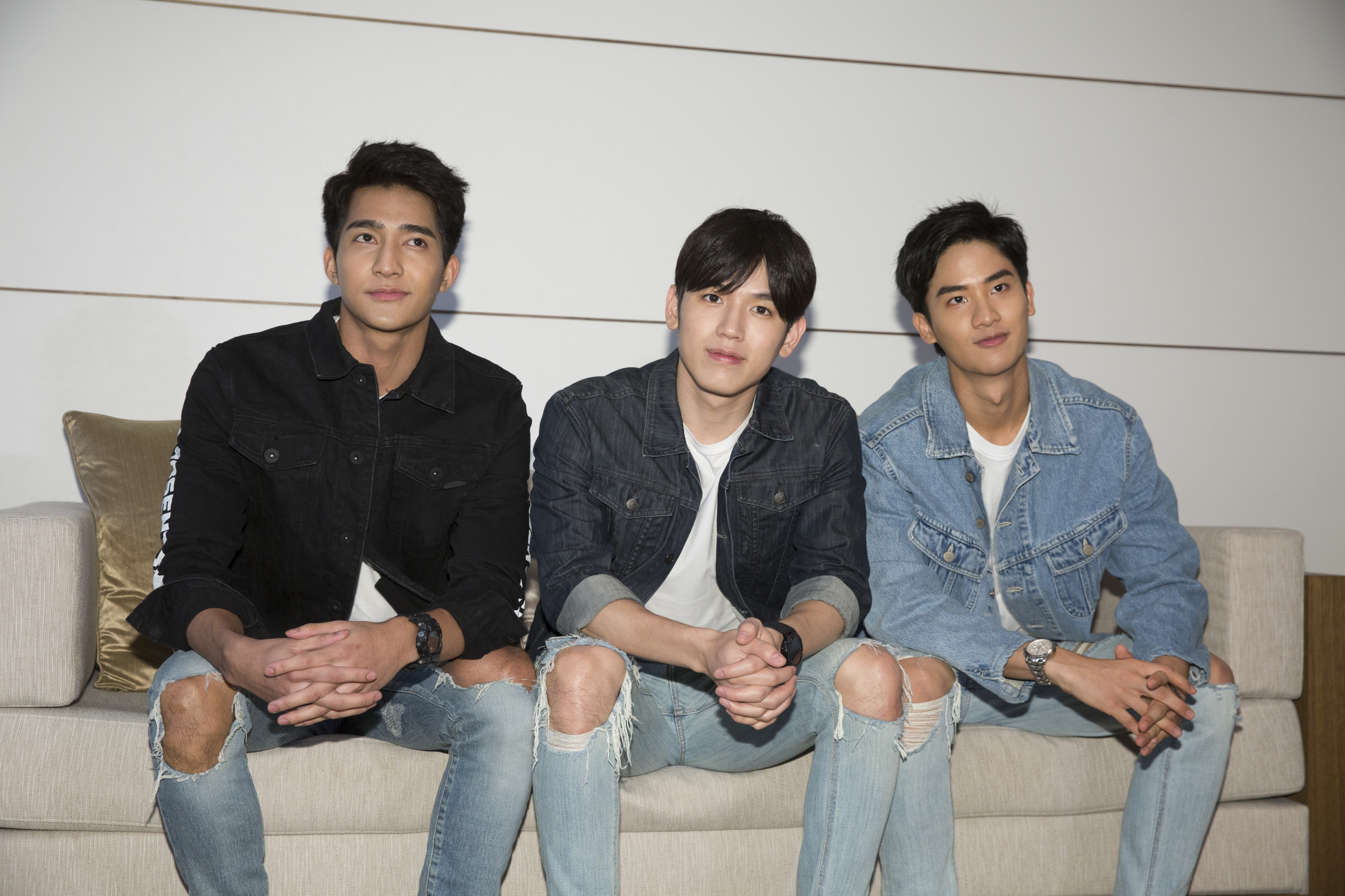 泰星Earth、New和Tay（由左至右）為粉絲見面會來台灣。