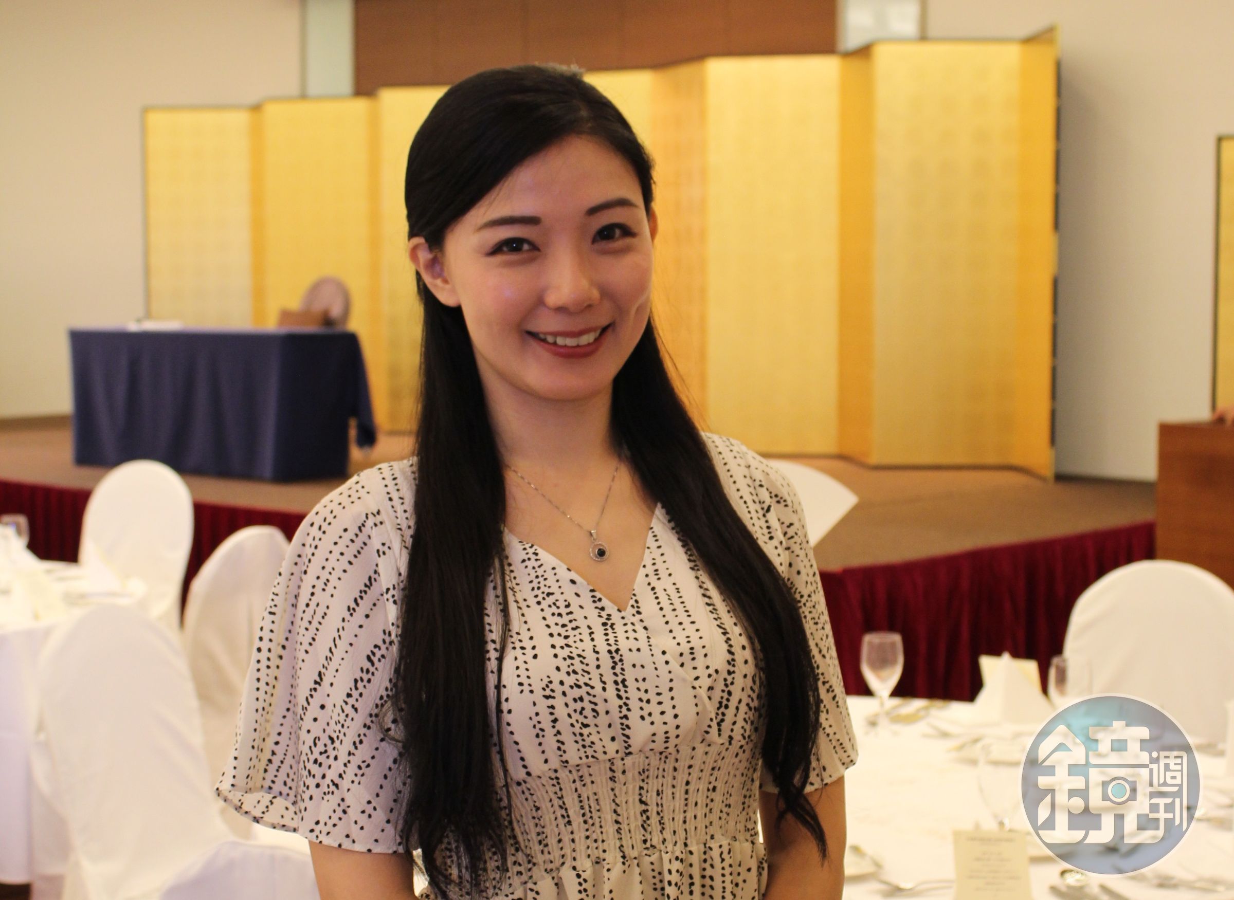 在台灣演藝圈發展的日本沖繩女藝人梨梨亞，今擔任李登輝歡迎晚宴司儀。