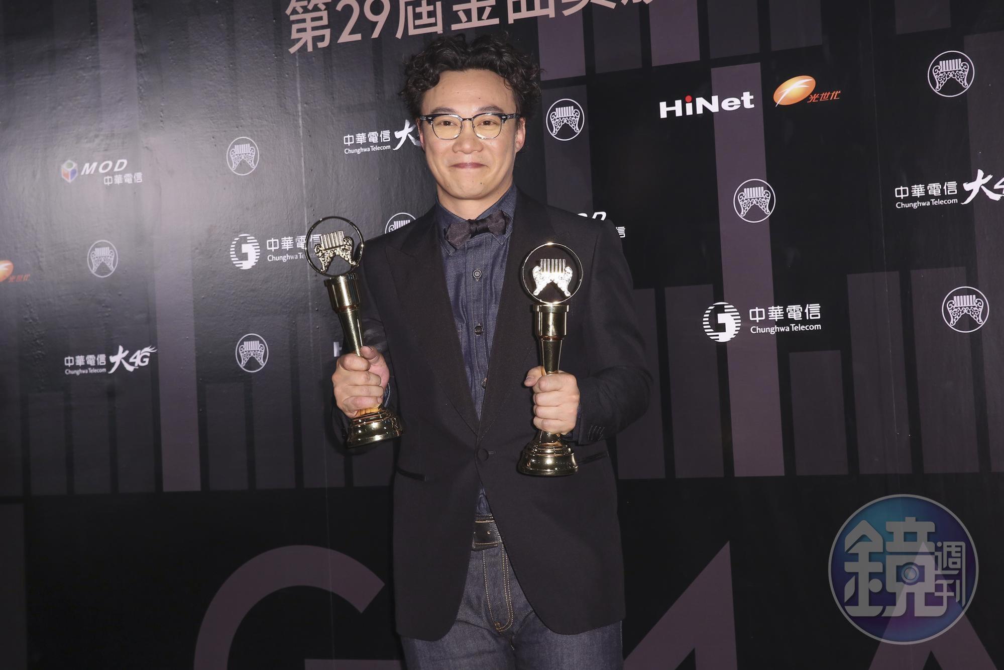 陳奕迅3度奪得金曲歌王肯定,拿獎致辭還開心到超時。