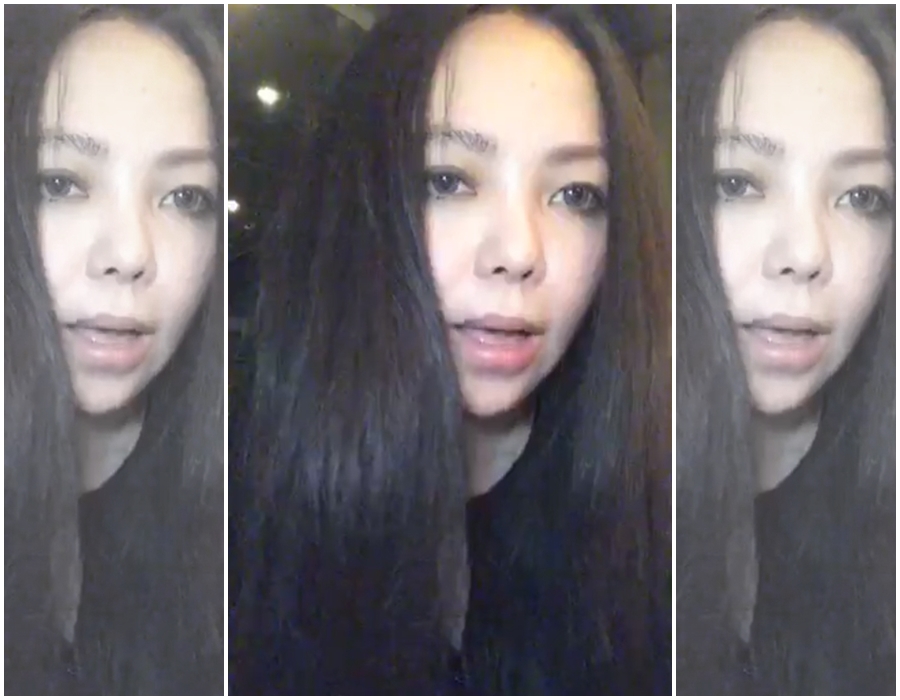 張惠妹今（25）日凌晨在臉書直播，藉此發表無緣上台的「金曲感言」，也給予徐佳瑩獲獎的高度肯定，並稱讚「實至名歸」。（翻攝自張惠妹臉書）