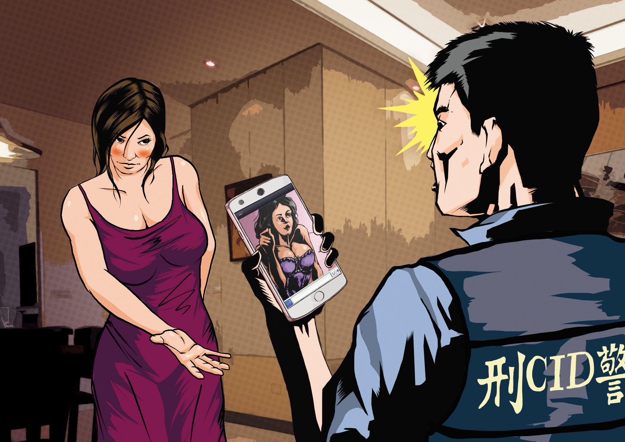 呂女交友關係複雜，警方查扣她的手機時，還發現大量與不同男性的性愛照片、影片。