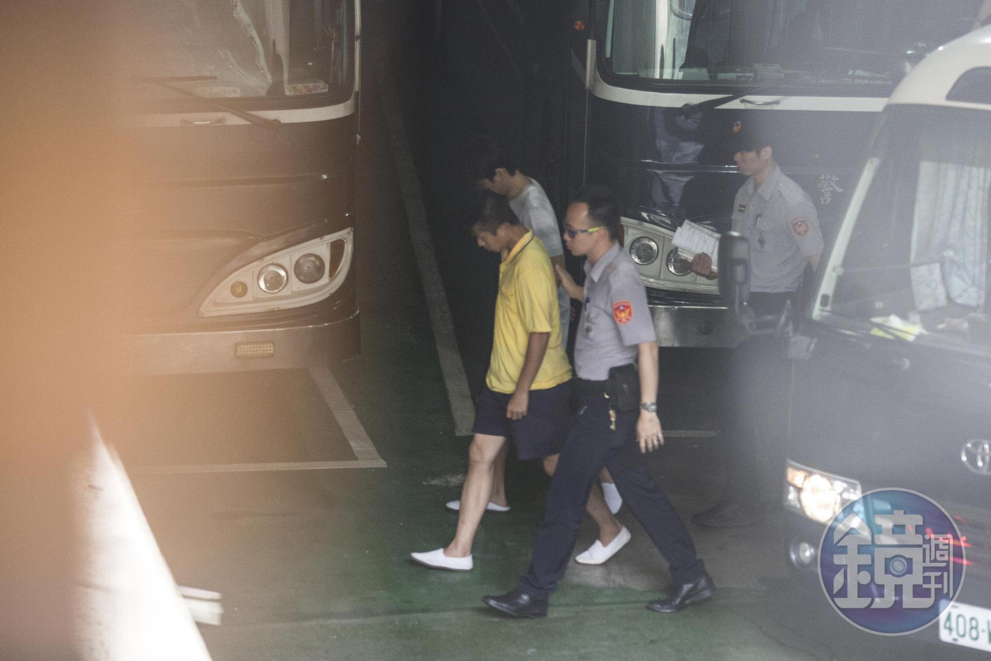 被提訊釐清案情的陳伯謙，今至台北地檢署應訊。（攝影組）