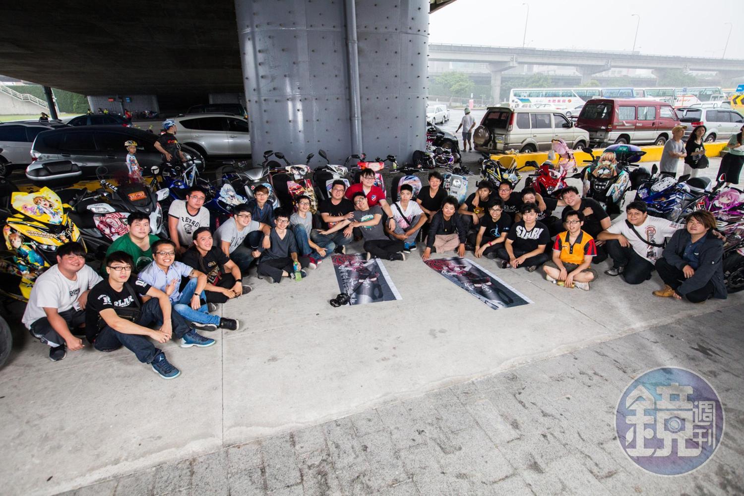 台灣痛車相關社團有愈來愈多的趨勢,車友們平時也會聚會交流。