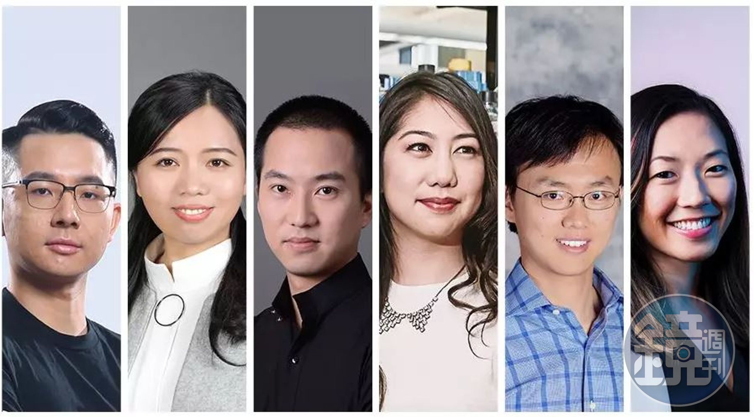 入選的6位華人。