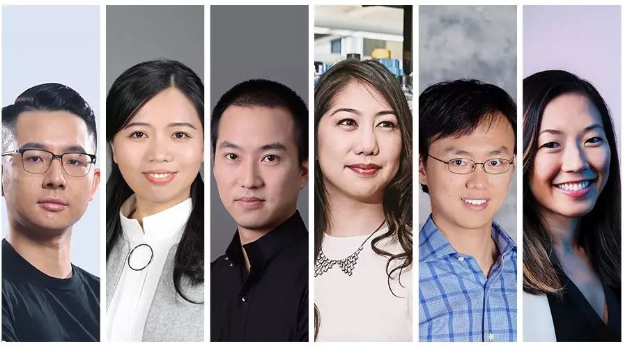 入選的6位華人。