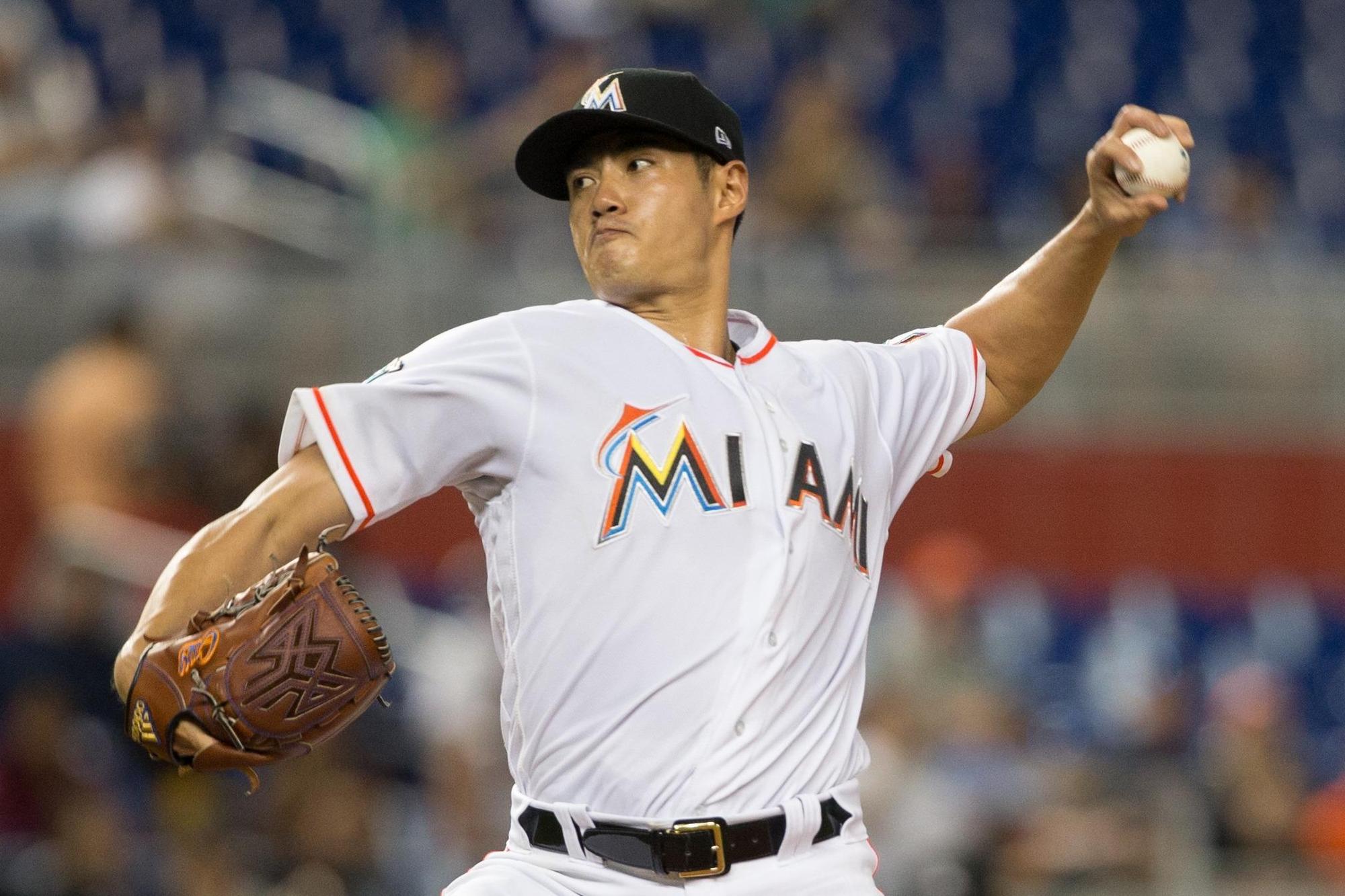 陳偉殷主投6局被敲5安只失1分，最終馬林魚以2比1敗給對手，讓他吞下本季第5敗。（東方IC）