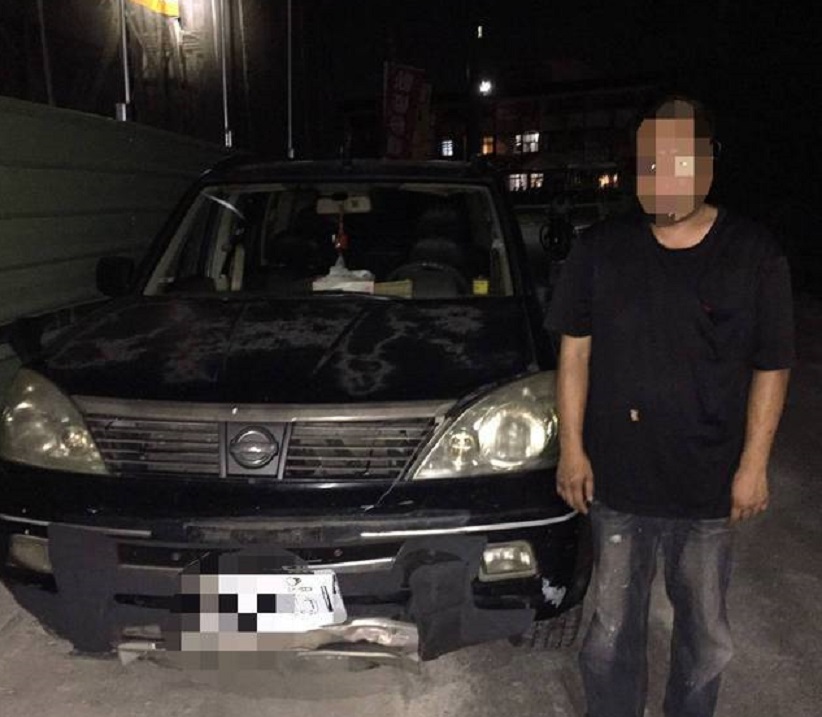 警方在案發3小時逮捕肇逃的劉姓男子。（警方提供）