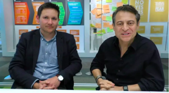 圖丨Joshua Dahn （左）與Peter Diamandis（右）