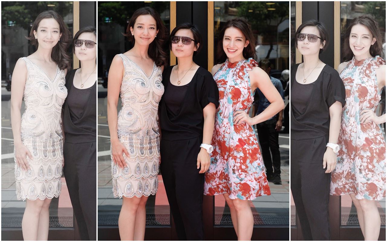 Lara梁心頤（右）將挑戰大螢幕，演出姊姊梁妍熙導演（左）、監製Amo之電影《明日之星》。（妹妹娃娃多媒體提供）