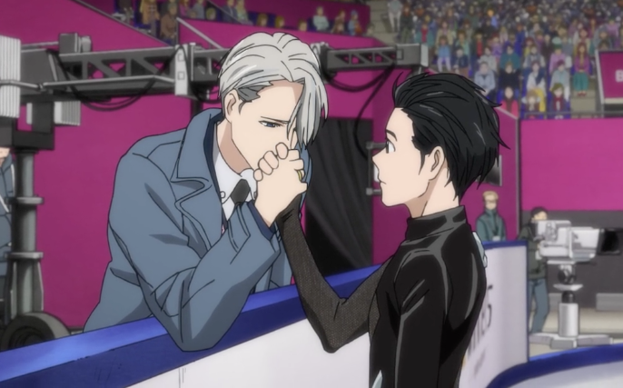 《Yuri!!! on ICE》實際動畫畫面。