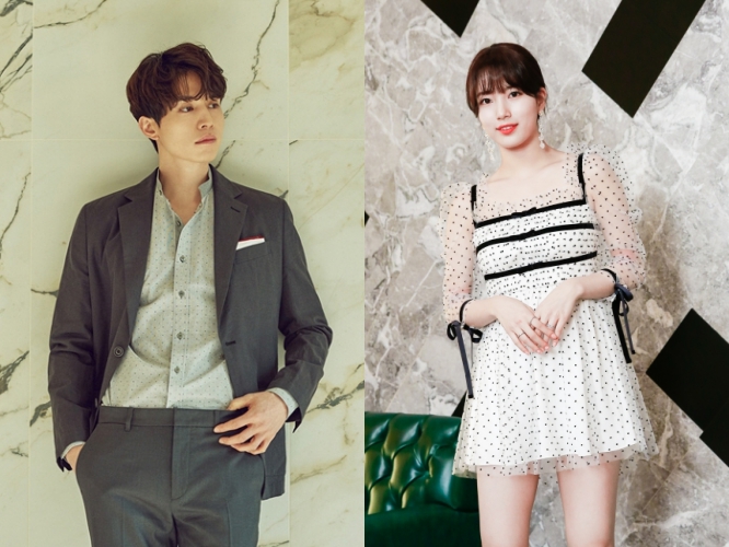 秀智（右）與李棟旭的戀情僅維持4個月破局。（左：網路圖片，右：林弘斌攝）