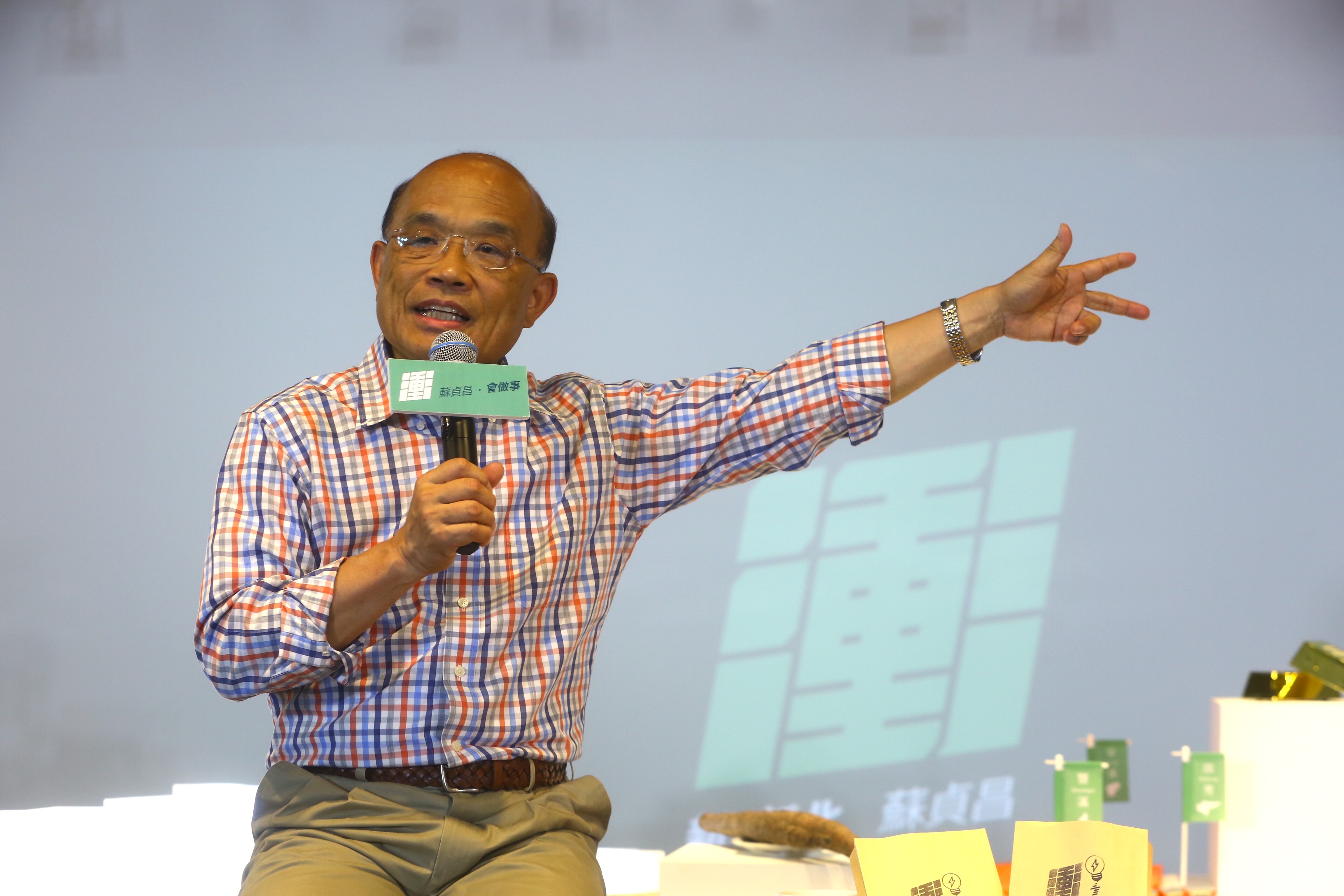 蘇貞昌今與媒體茶敘。