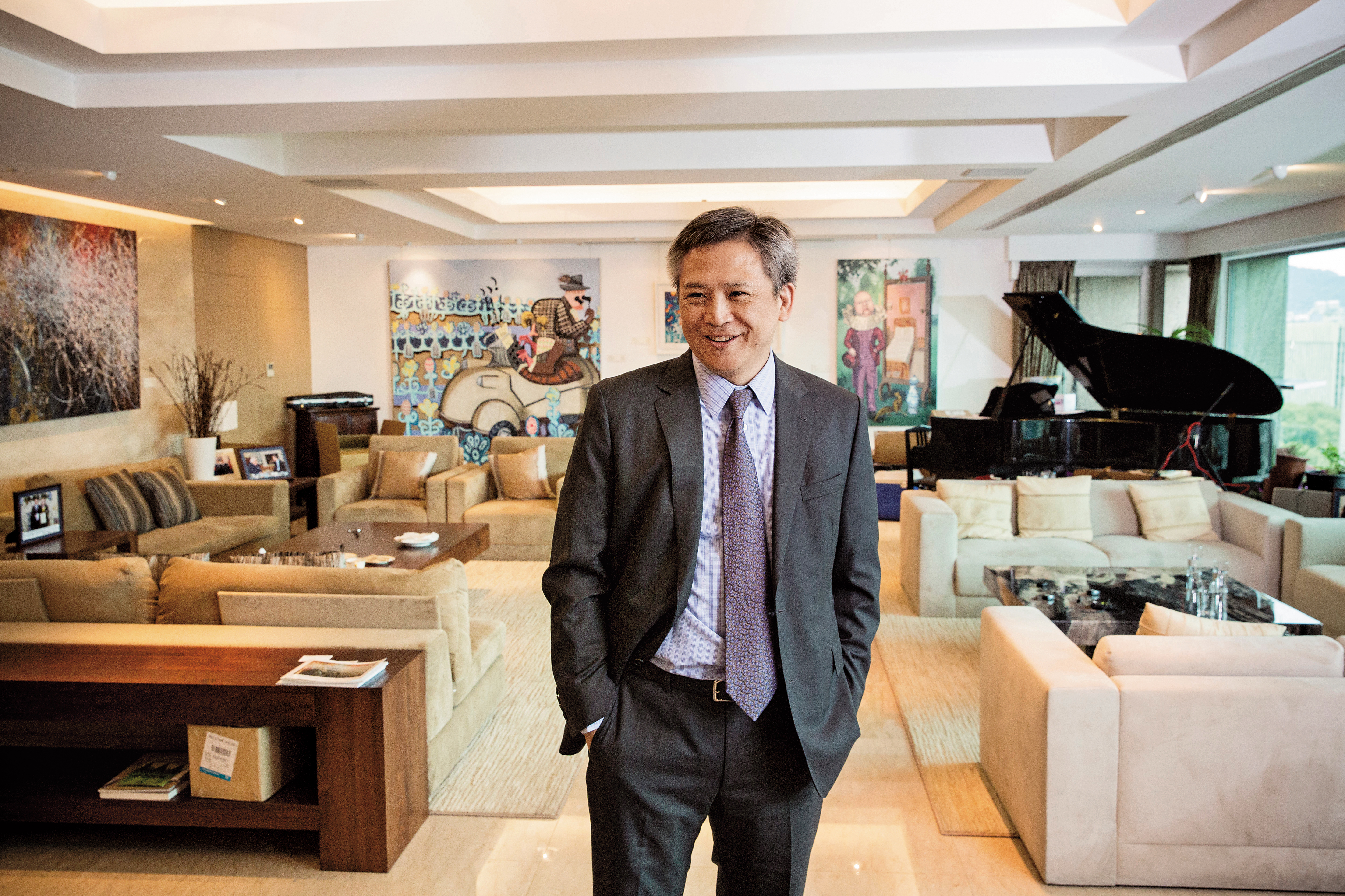 AIT處長官邸的客廳相當寬敞,梅健華偶爾邀各界人士聚會、聽取意見。