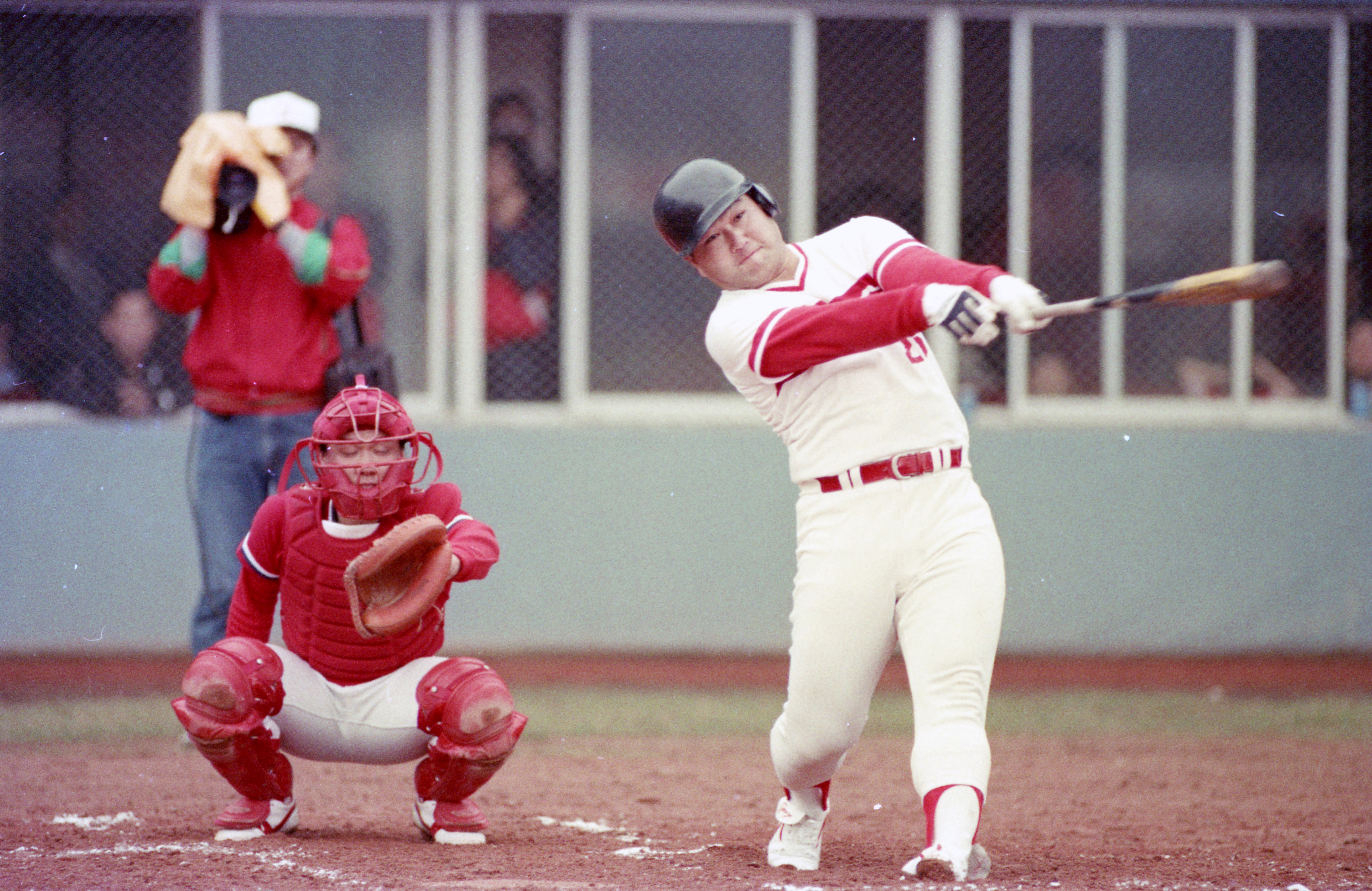 趙士強在一九八三年的亞錦賽中擊出全壘打，將台灣送進洛杉磯奧運，這場比賽至今仍讓球迷難忘。（聯合知識庫）