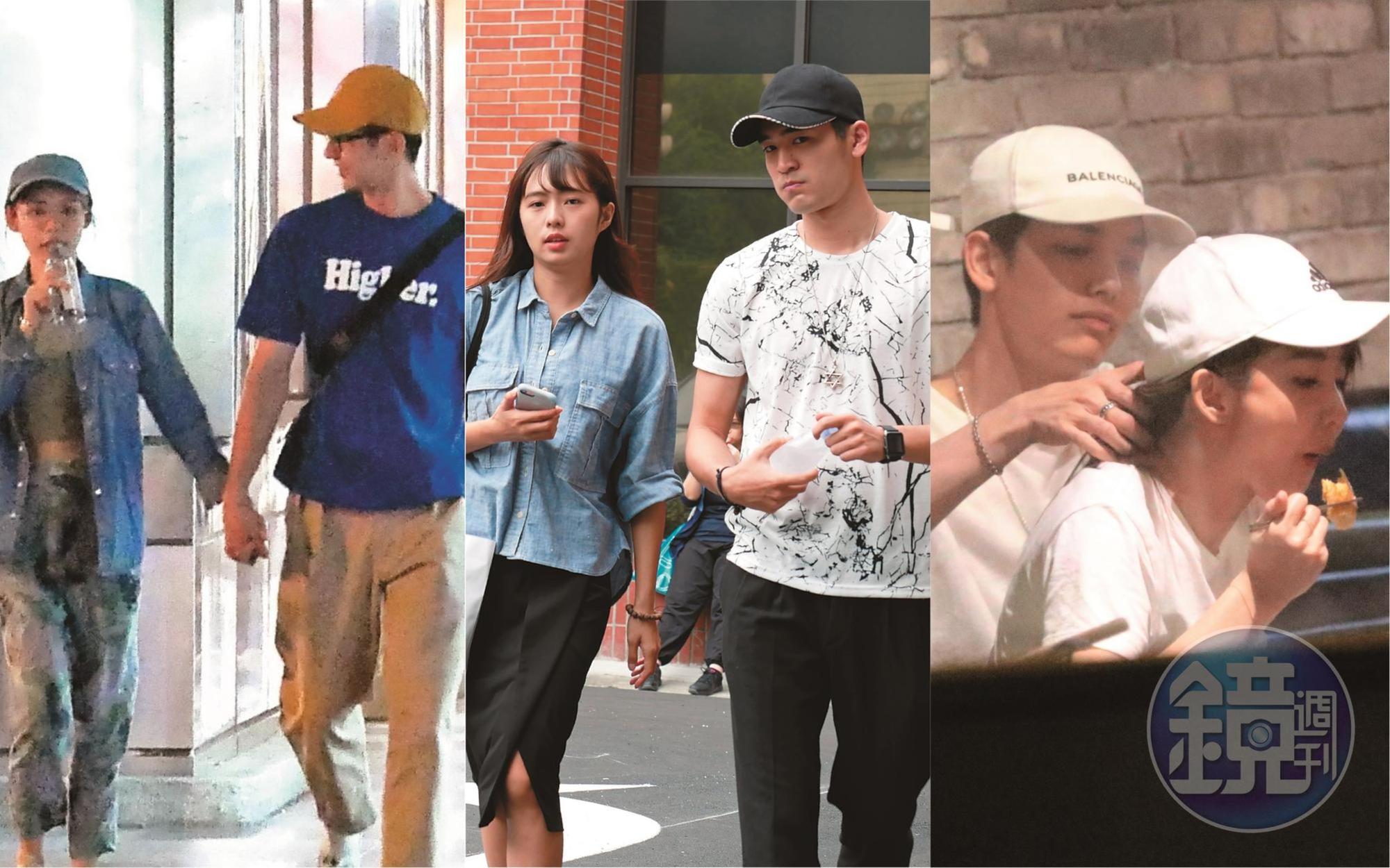 鮮肉男星人人愛,連女神也難擋其魅力。左起依序為林明禎、張軒睿;簡廷菅、洋善存;以綸、郭書瑤。