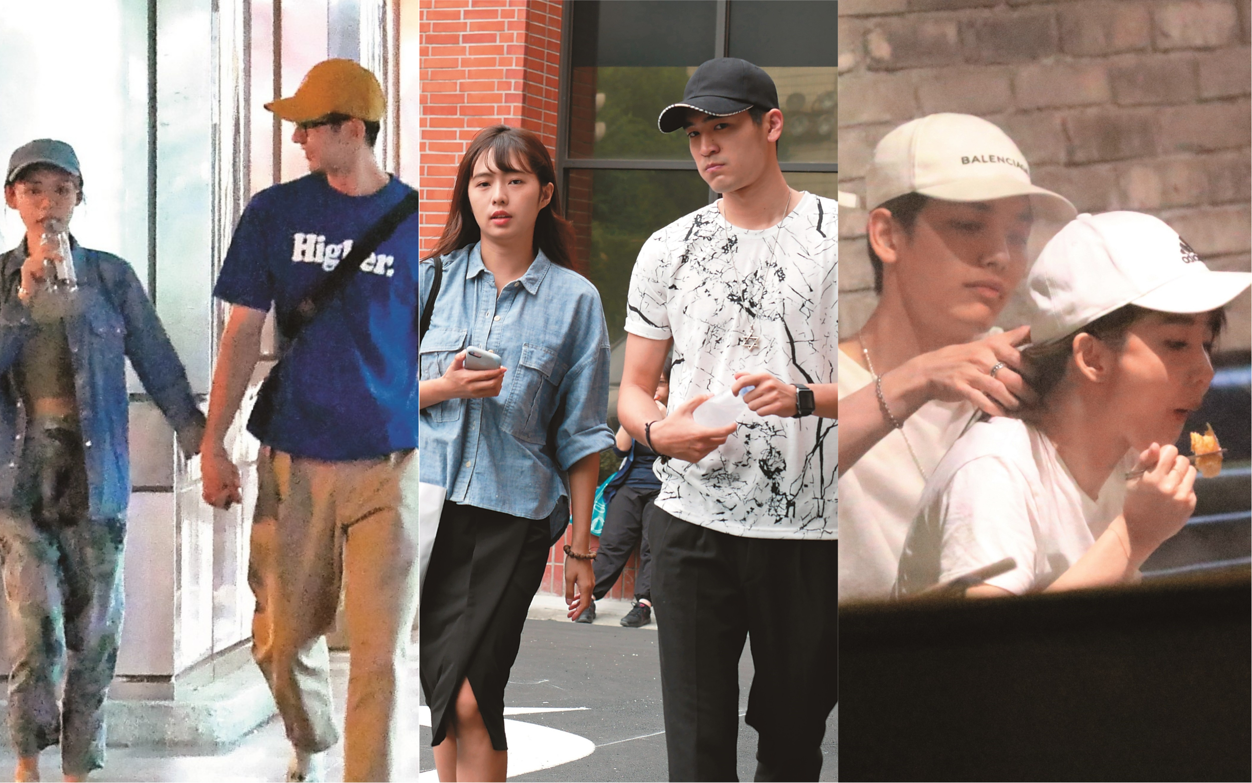 鮮肉男星人人愛，連女神也難擋其魅力。左起依序為林明禎、張軒睿；簡廷菅、洋善存；以綸、郭書瑤。