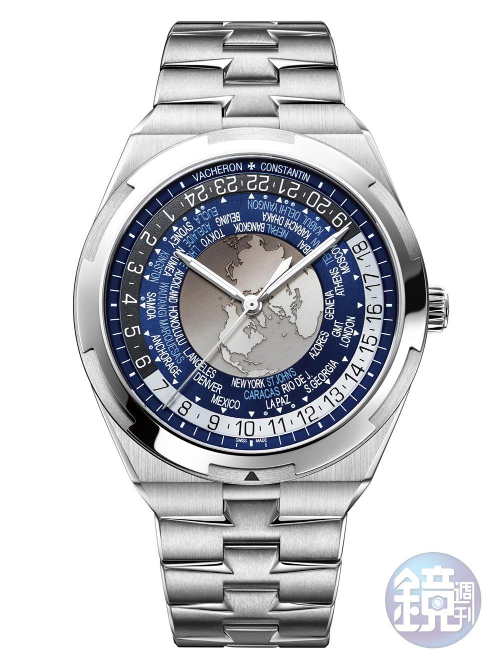 VACHERON CONSTANTIN的「Overseas世界時間自動腕錶」，裝配2460WT自動上鍊機芯。