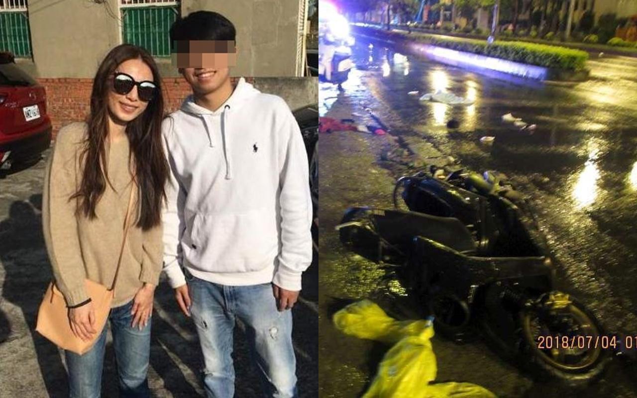 藝人田馥甄外甥騎車出意外，疑似天雨路滑自撞電箱，到院前死亡。（翻攝自臉書）