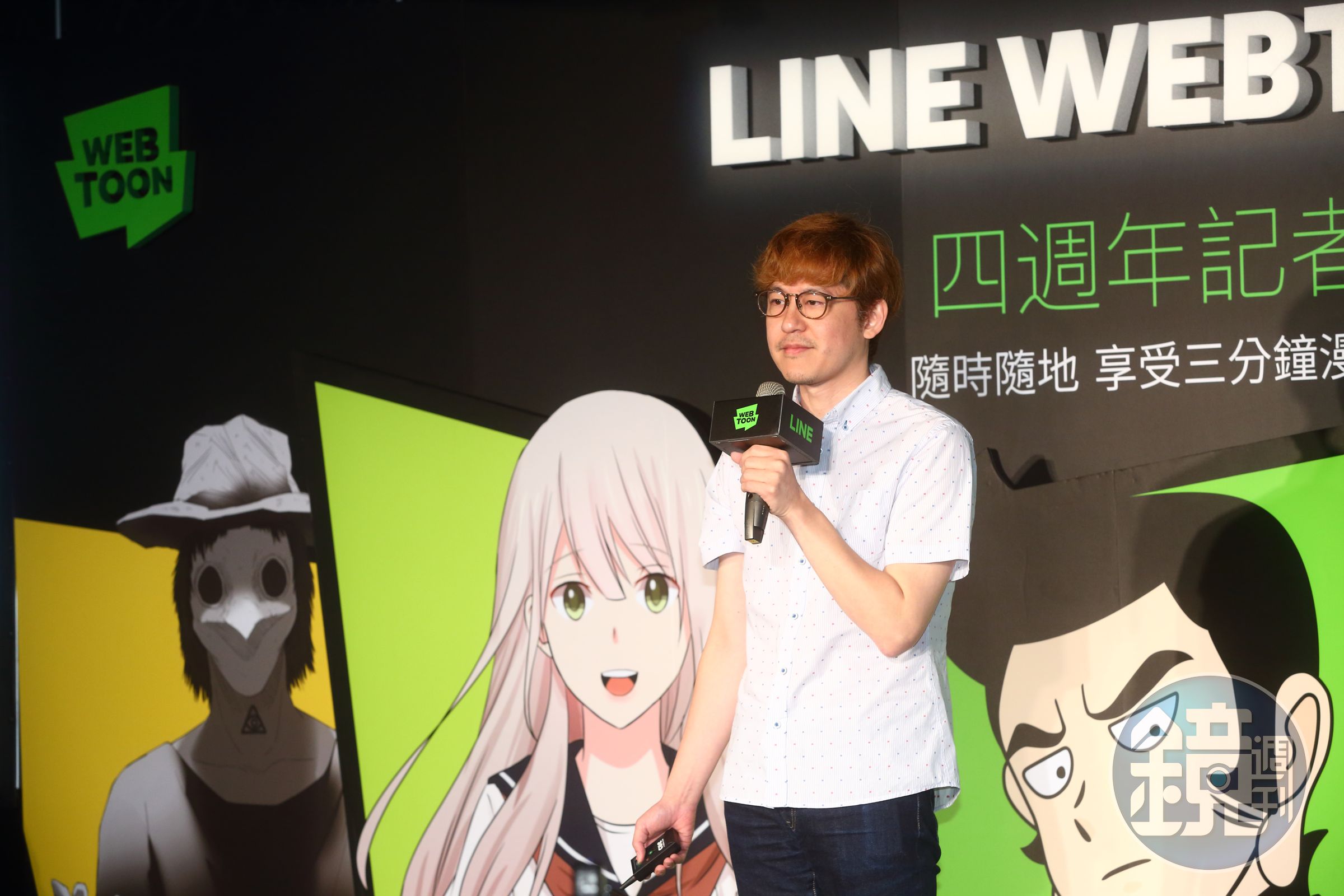 LINE WEBTOON創始人兼首席執行長金俊九分享在台成績。