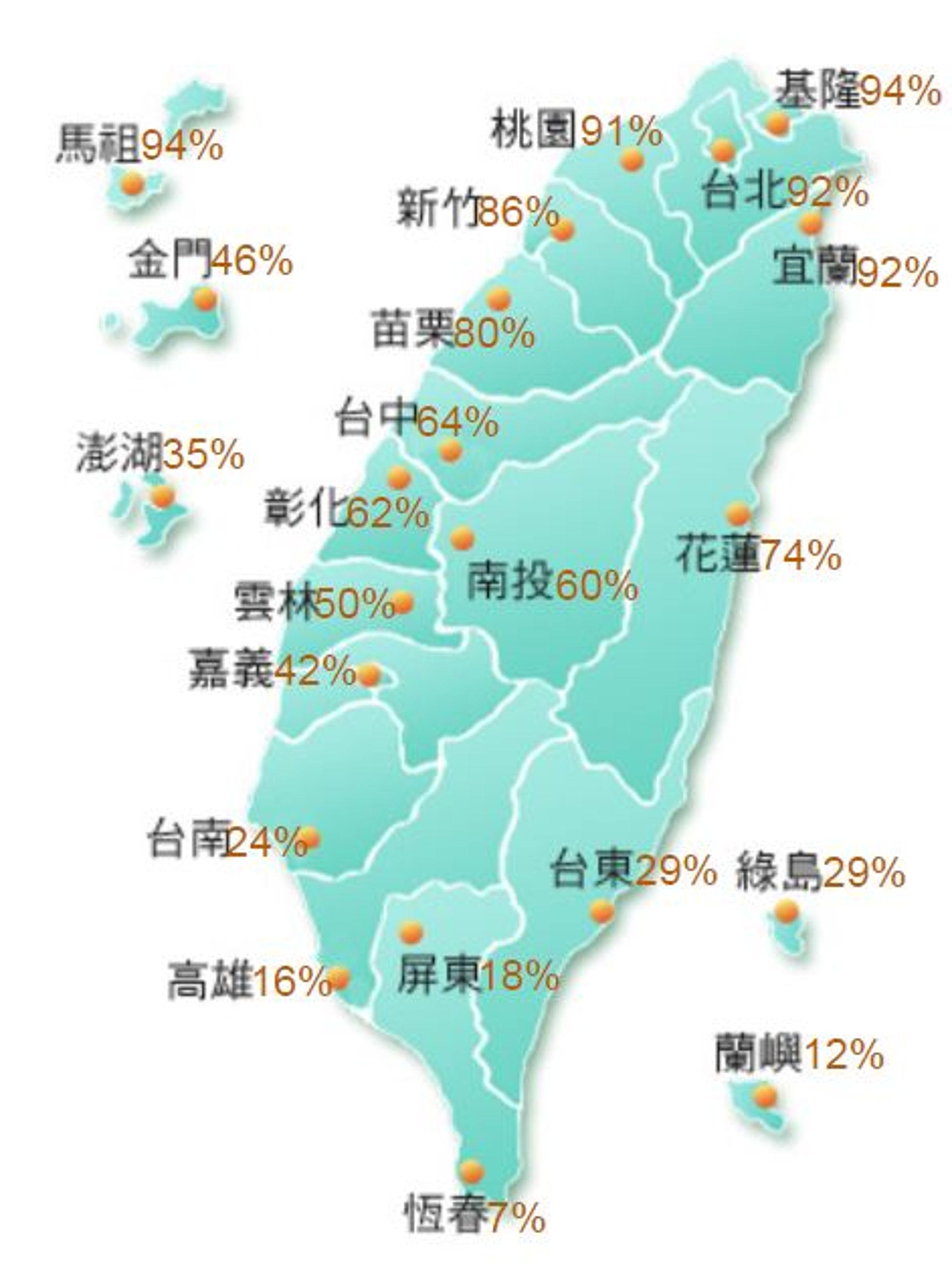 強颱瑪莉亞暴風圈侵襲全台機率。（中央氣象台）