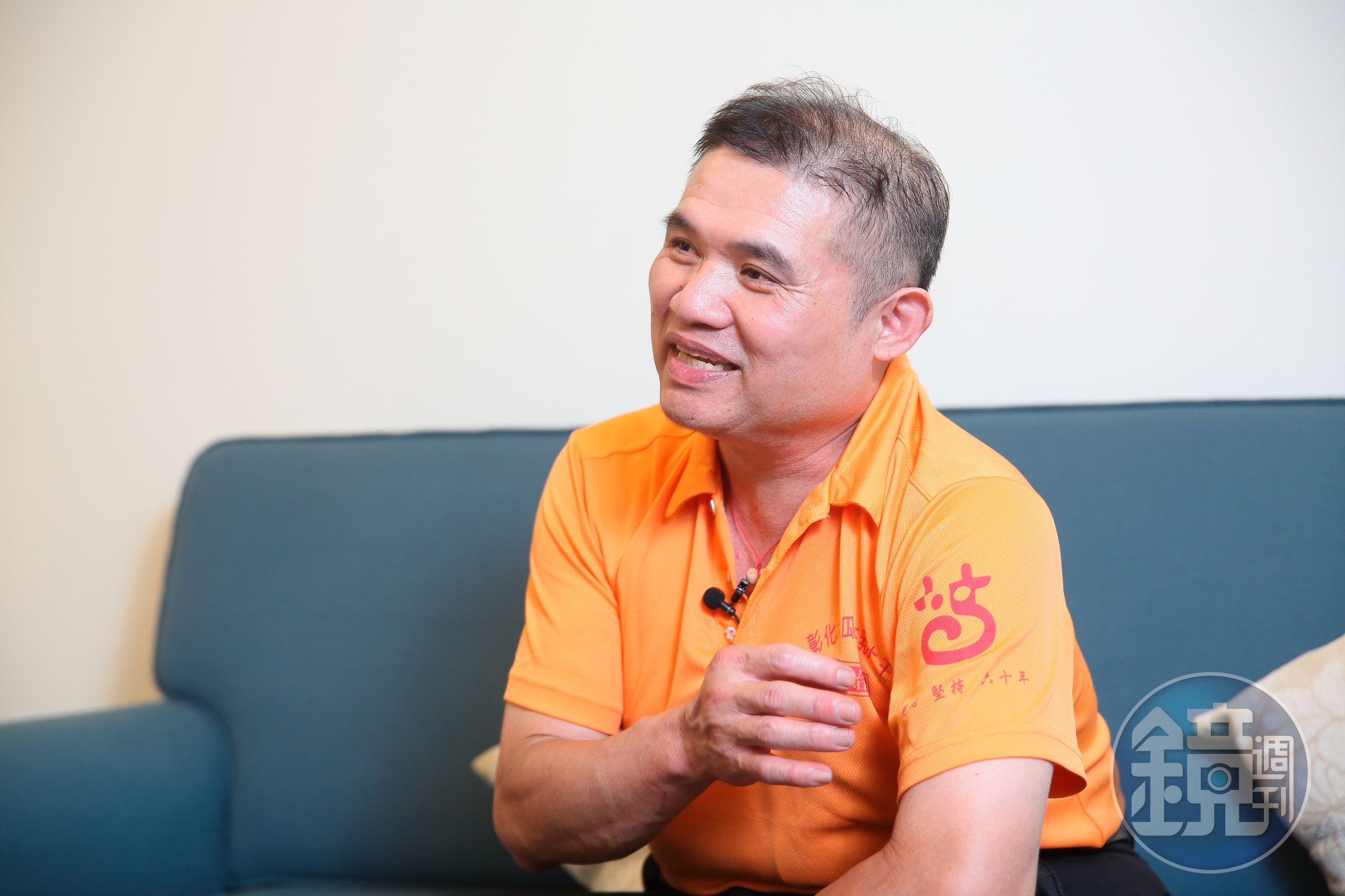 盧信彰笑談，10年前50週年的商標圖樣，由兩個兒子註冊。