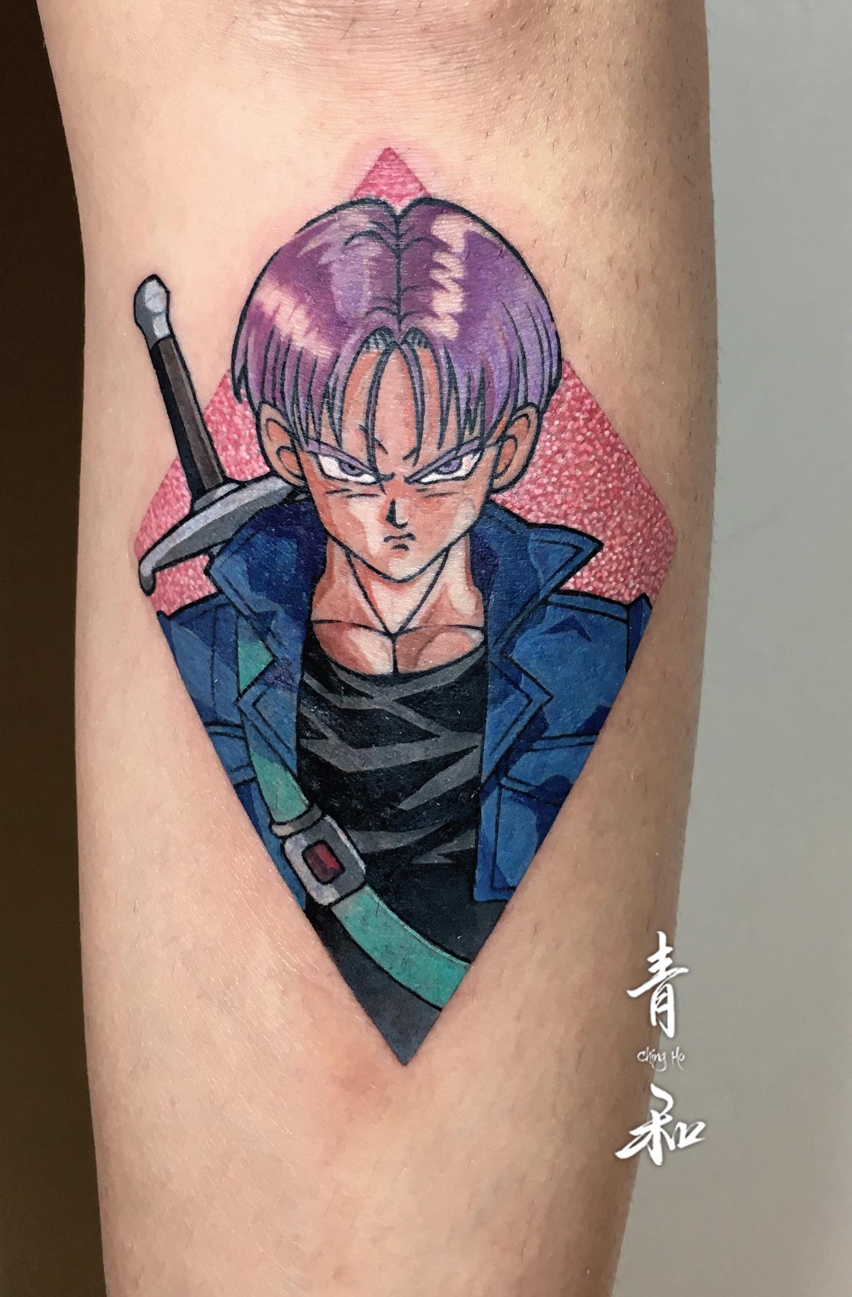 特南克斯算是小巨第一個原版動漫刺青。(李小巨提供)