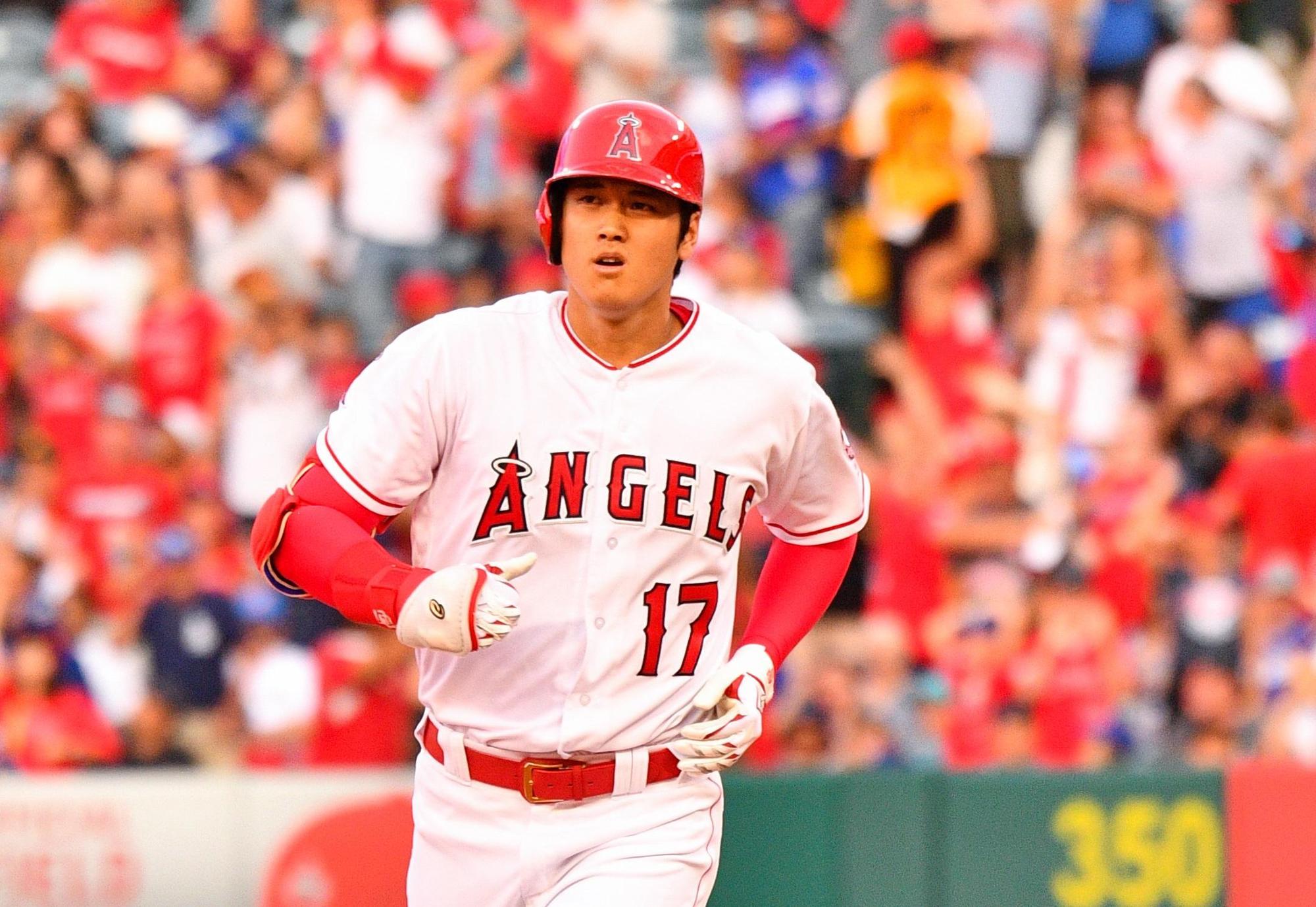 今天開賽前，大谷翔平自己都還不確定能否登場，當對手道奇7局下更換為右投後，才有大谷這支逆轉戰局的代打全壘打。（東方IC）