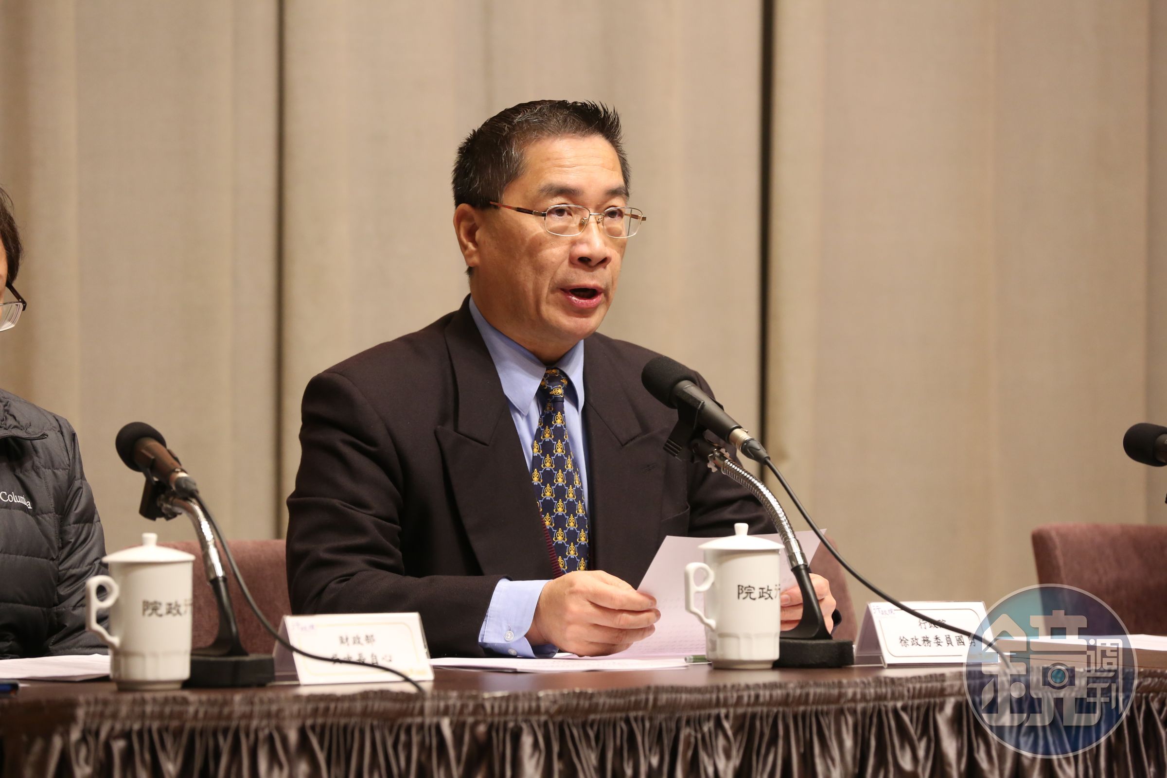 府院啟動肉閣改組，政院發言人徐國勇（圖）將轉任內政部長，法務部長邱太三將轉任總統府副祕書長。