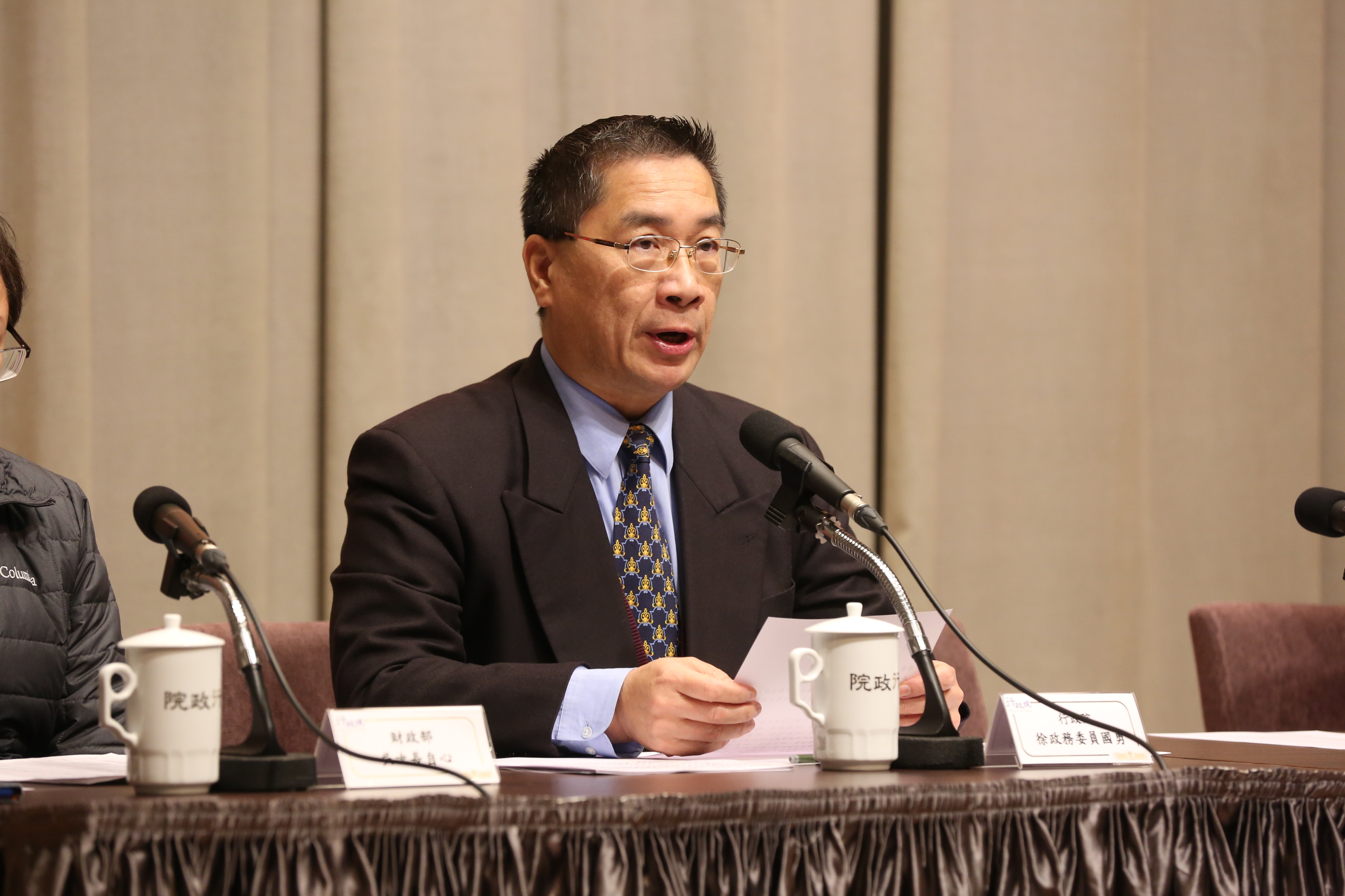 府院啟動肉閣改組，政院發言人徐國勇（圖）將轉任內政部長，法務部長邱太三將轉任總統府副祕書長。