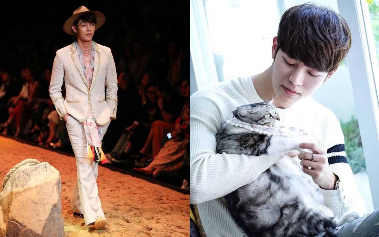 泰星Gxxod擁有190公分標準名模身材，私下是愛貓暖男。（合成自Gxxod IG)