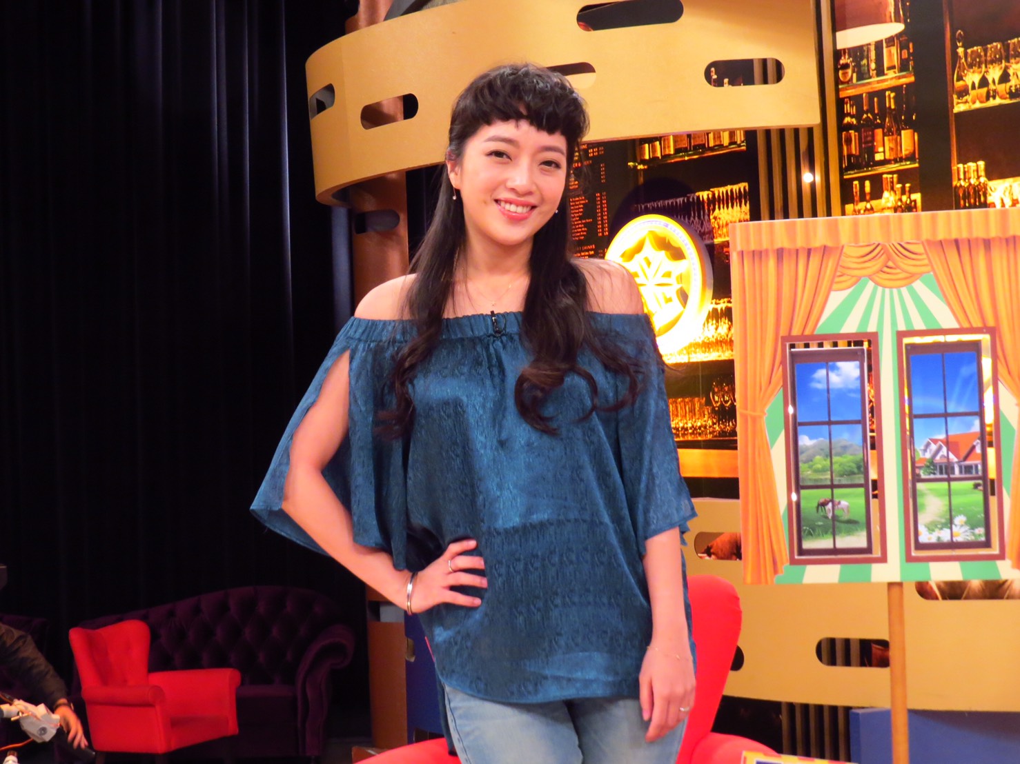 貝童彤懷孕4個月身材仍顯纖細。（衛視中文台提供）