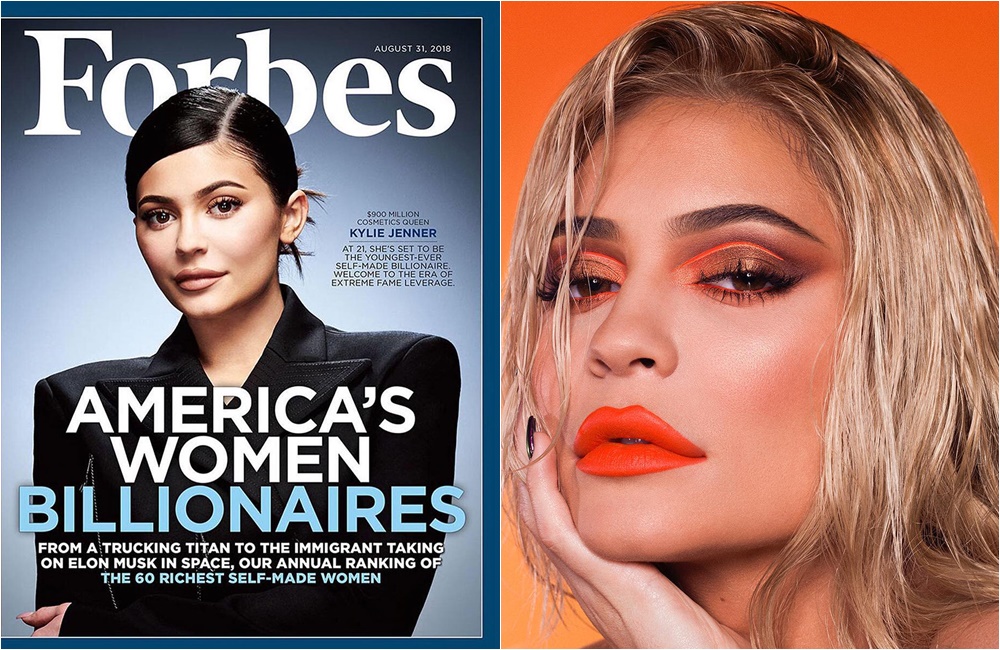 凱莉珍娜即將成為史上最年輕10億美元富豪。（左圖取自東方IC，右圖取自Kylie Jenner IG）