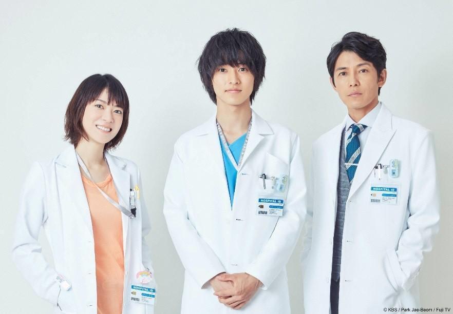 翻拍自2013年韓劇的《Good Doctor善良醫生》，找來上野樹里（左起）山崎賢人、藤木直人共同演出。（KKTV提供）