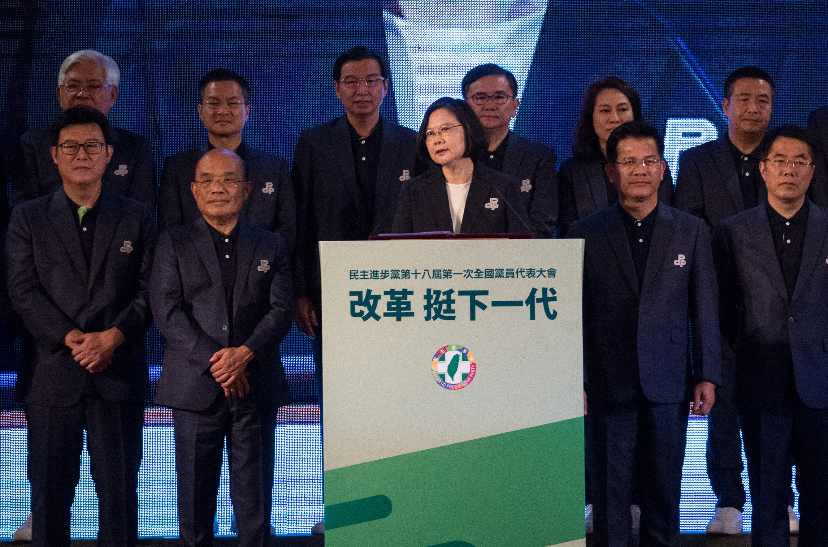 民進黨主席蔡英文今在全代會中致辭，砲轟國民黨製造問題不反省。