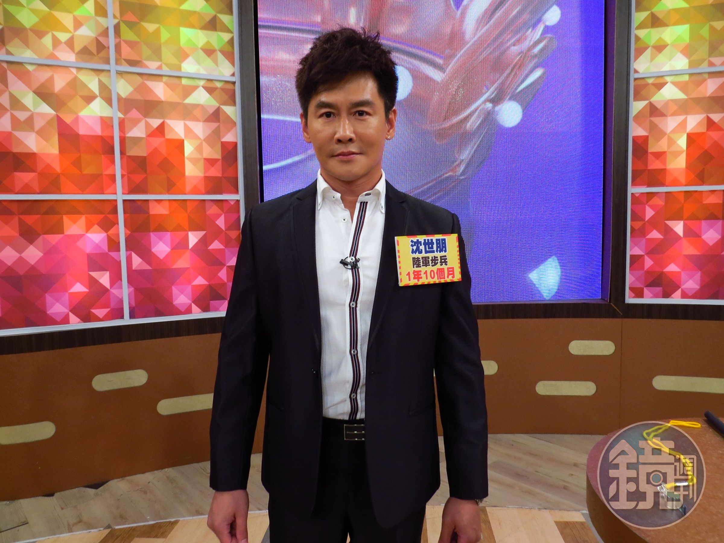 沈世朋逃不過「金馬奬」，抽到去金門當兵。