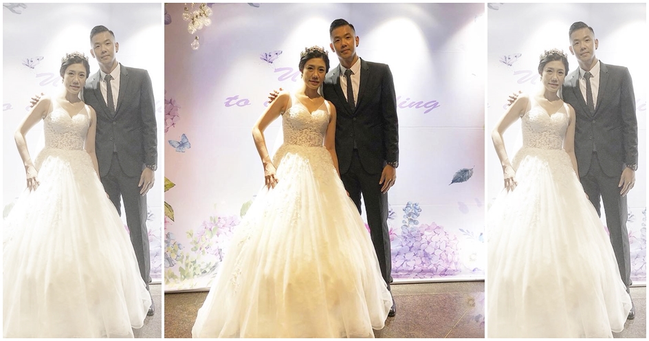 「黑人」陳建州的妹妹Vicky上週六舉辦婚禮，他還上台「兄代父職」給予新人叮嚀與祝福。（翻攝自陳建州臉書）