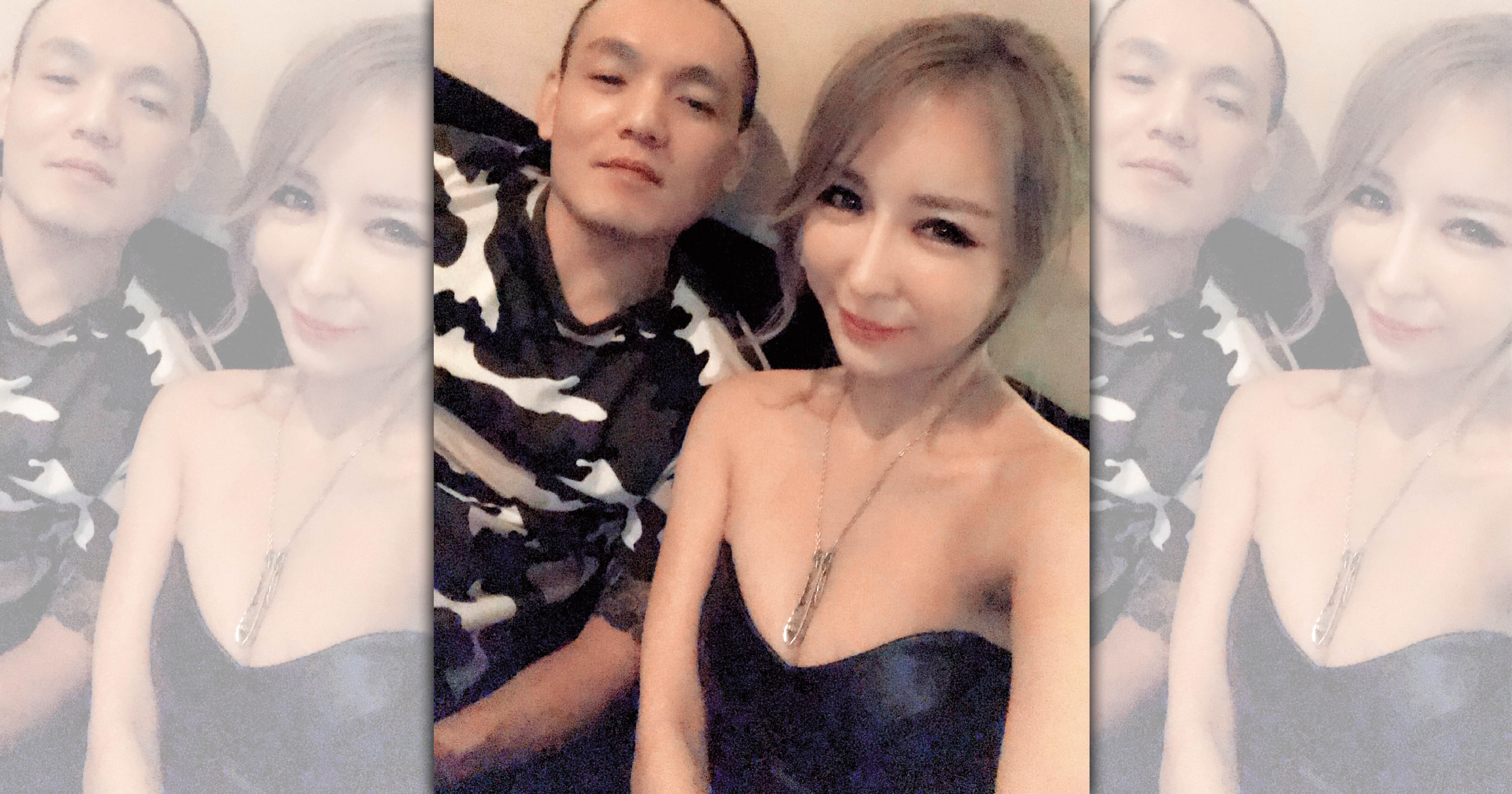 雪碧（右）曾與玖壹壹主唱春風（左）傳出曖昧情，但兩人事後都否認。（翻攝自雪碧IG）