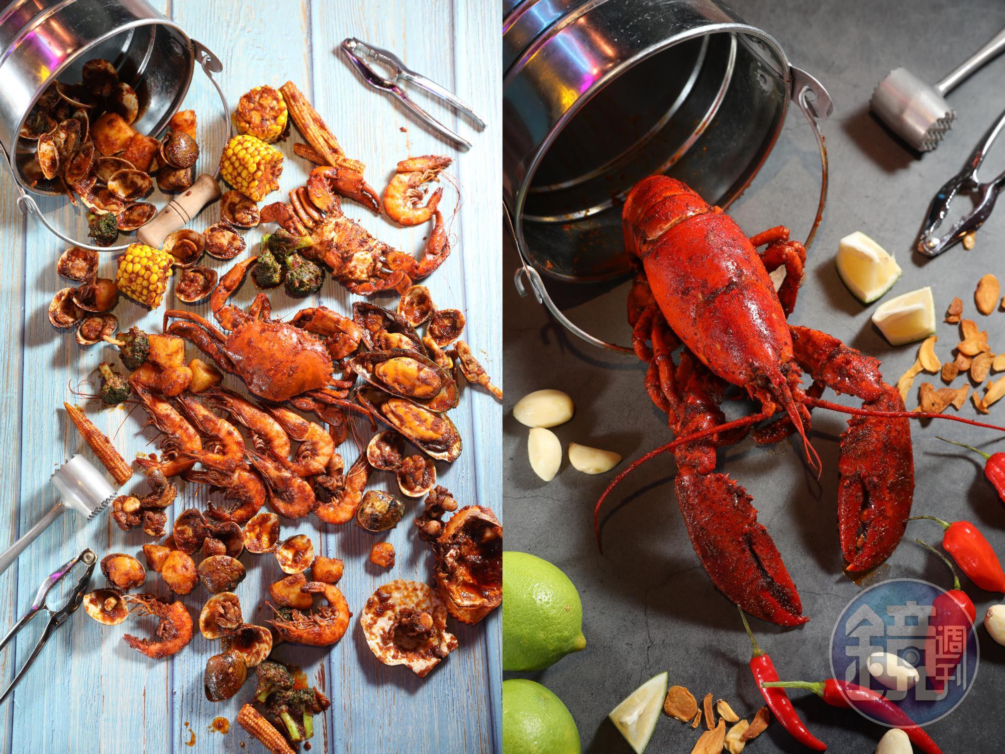 來自馬來西亞的手抓海鮮品牌「Shell Out」主打南洋風味。