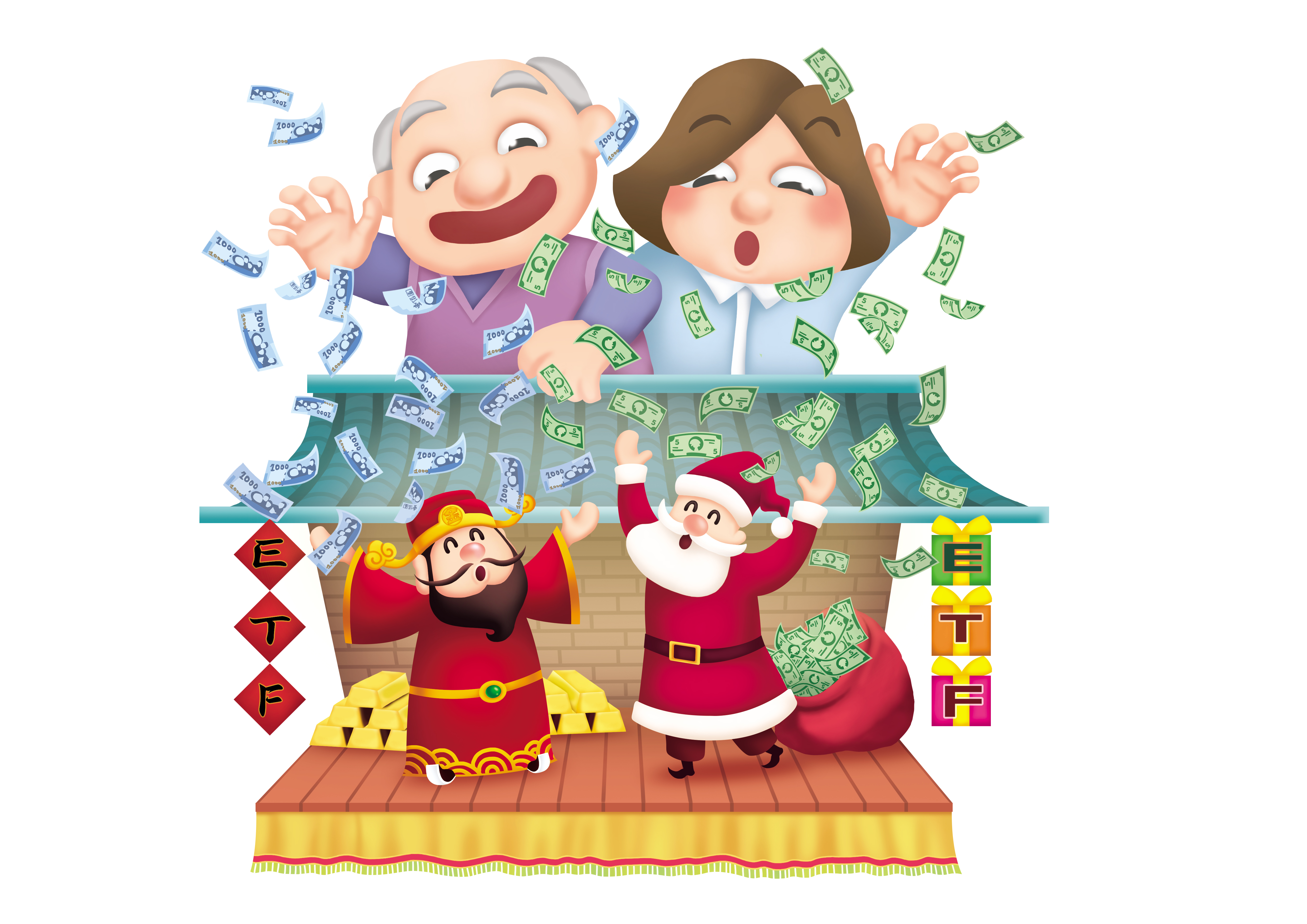 ETF特色在分散風險、費用率低，其中不乏穩定配息的標的，表現更勝於定存，投資人能輕鬆在台股或美股市場中買到。