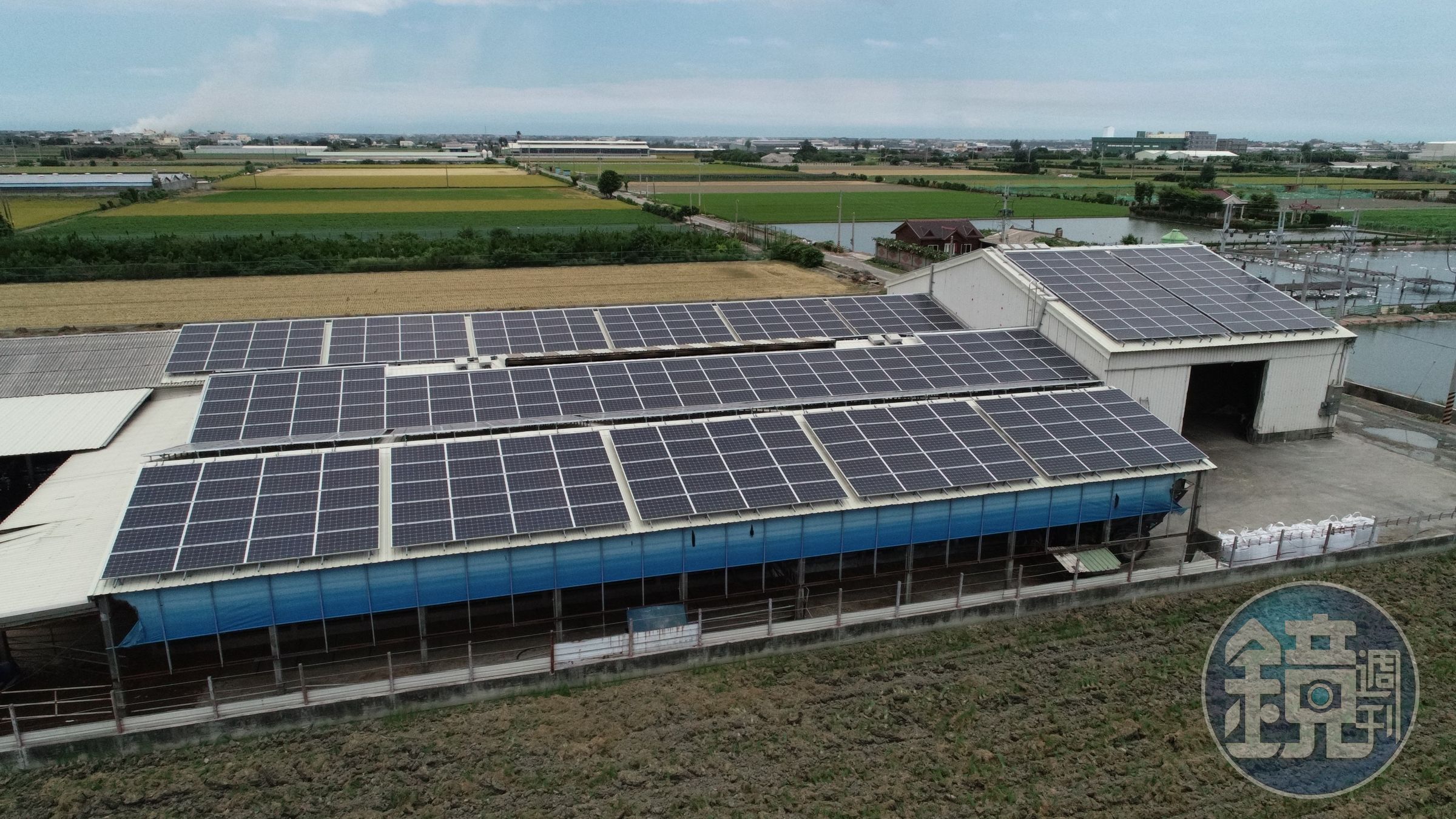 中租彰化縣大城鄉太陽能電廠003號外觀。