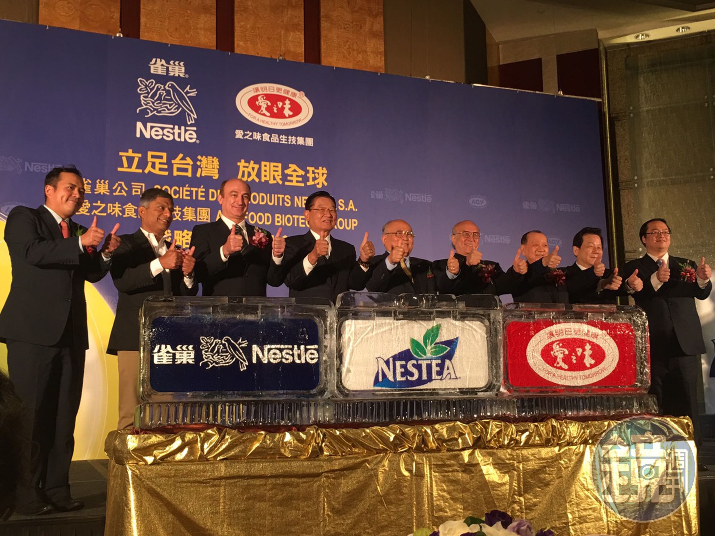 2015年愛之味拿下國際食品大廠雀巢代工生產大單，並進行10年的品牌授權合作。（中央社）