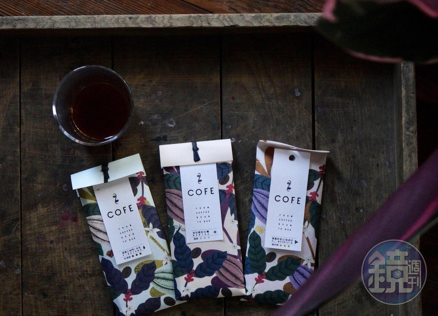「COFE bar／喫咖啡吧」是「吃」的咖啡，每吃一口都像在喝精品咖啡。