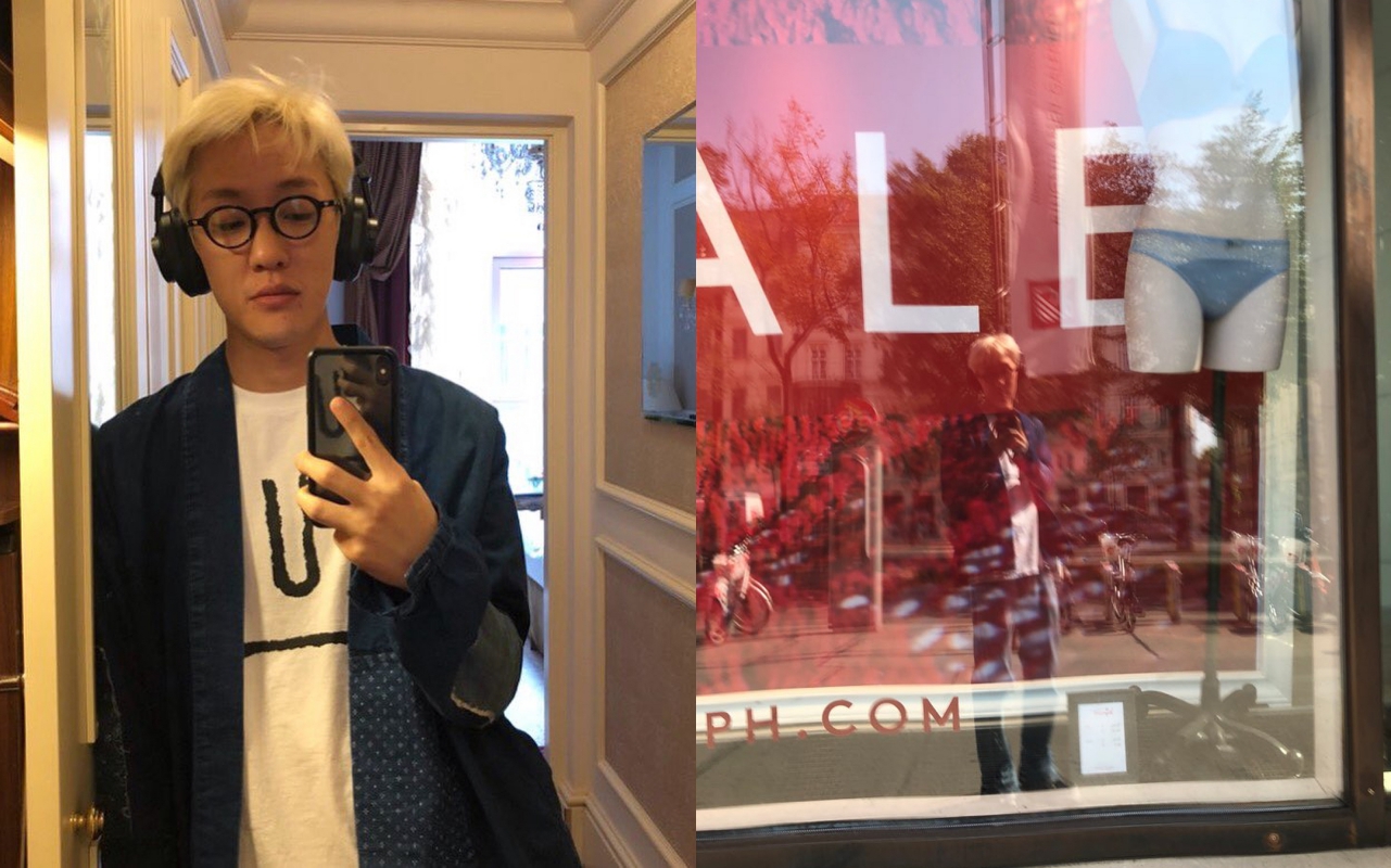 ZION.T貼出自拍照求問「自拍棒哪裡買？」（翻攝自ZION.T IG）