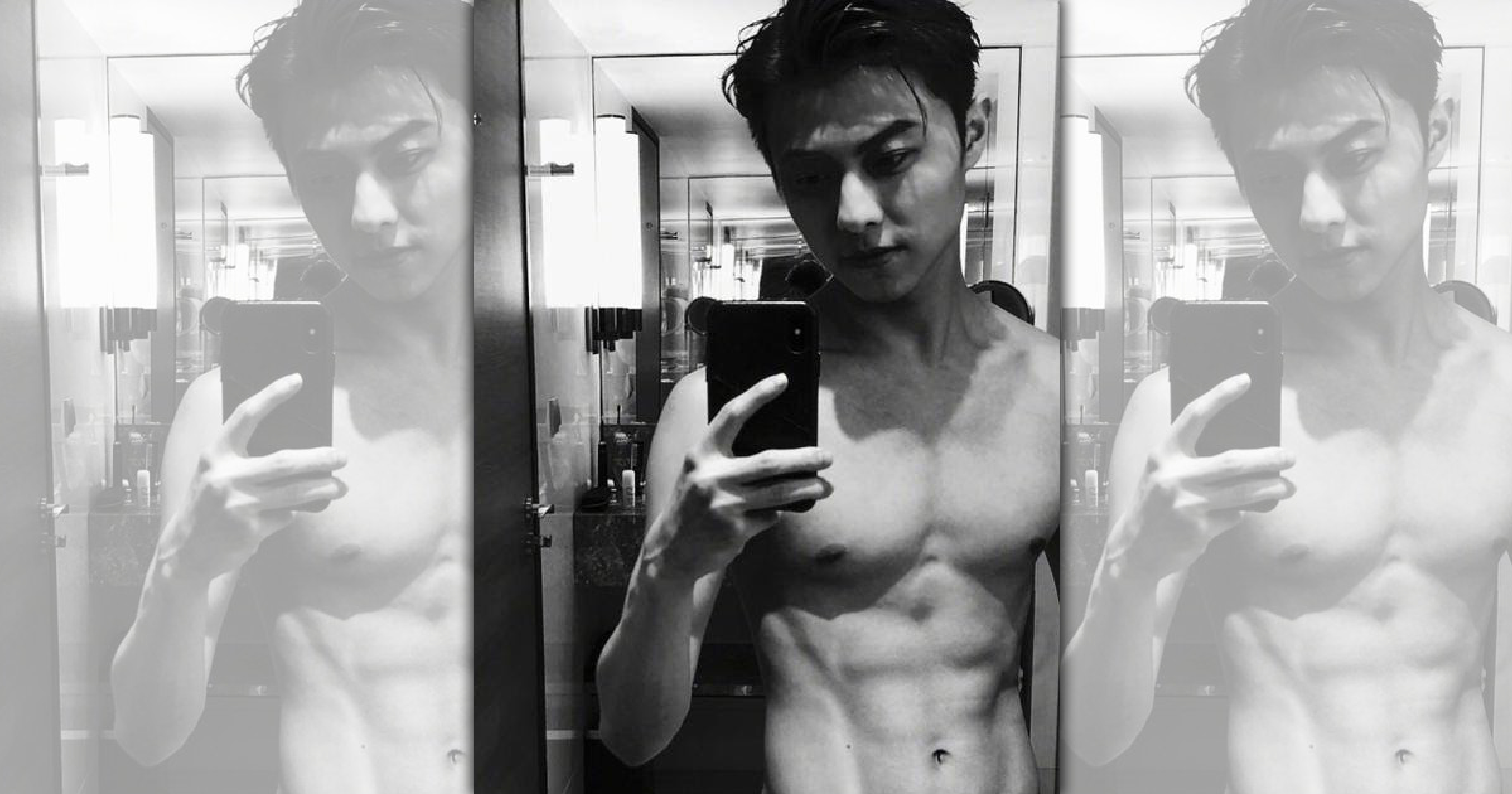 王子身材練得相當不錯。（微博）