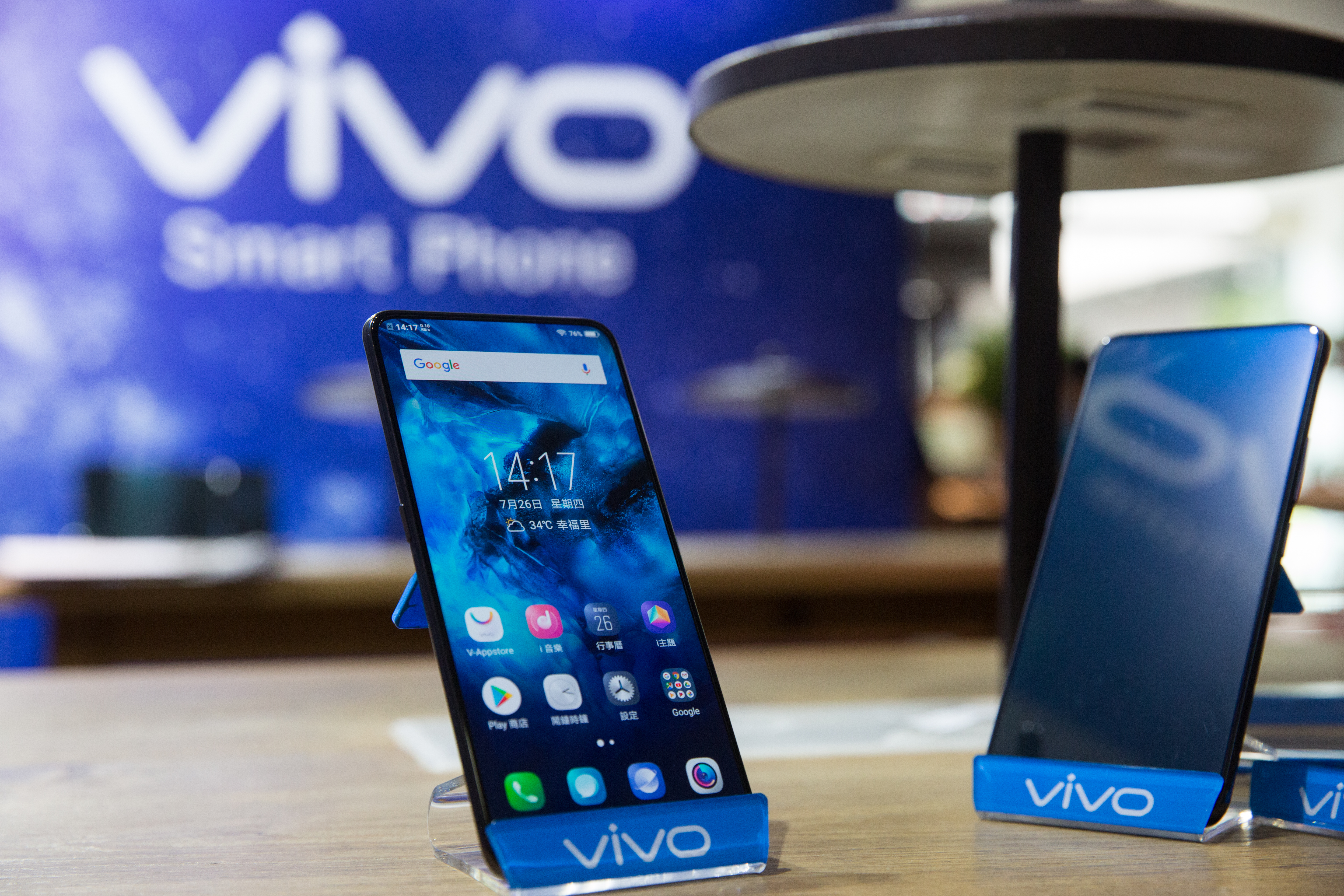 vivo目前在台有5款產品，登台不到半年已在5月擠入台灣市場前10大手機品牌。