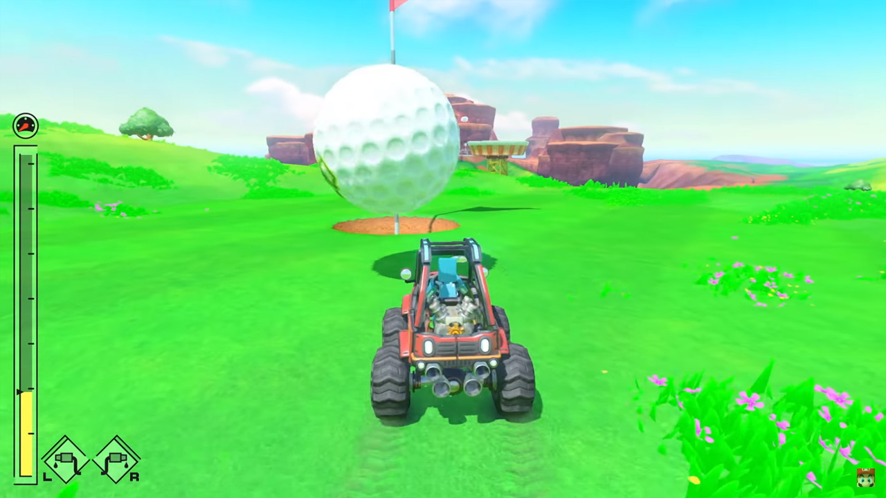 任天堂Labo第三彈「Vehicle Kit（Drive kit）」可以讓玩家縱橫海陸空之間，還有類似高爾夫球的小遊戲。（翻攝自Youtube）